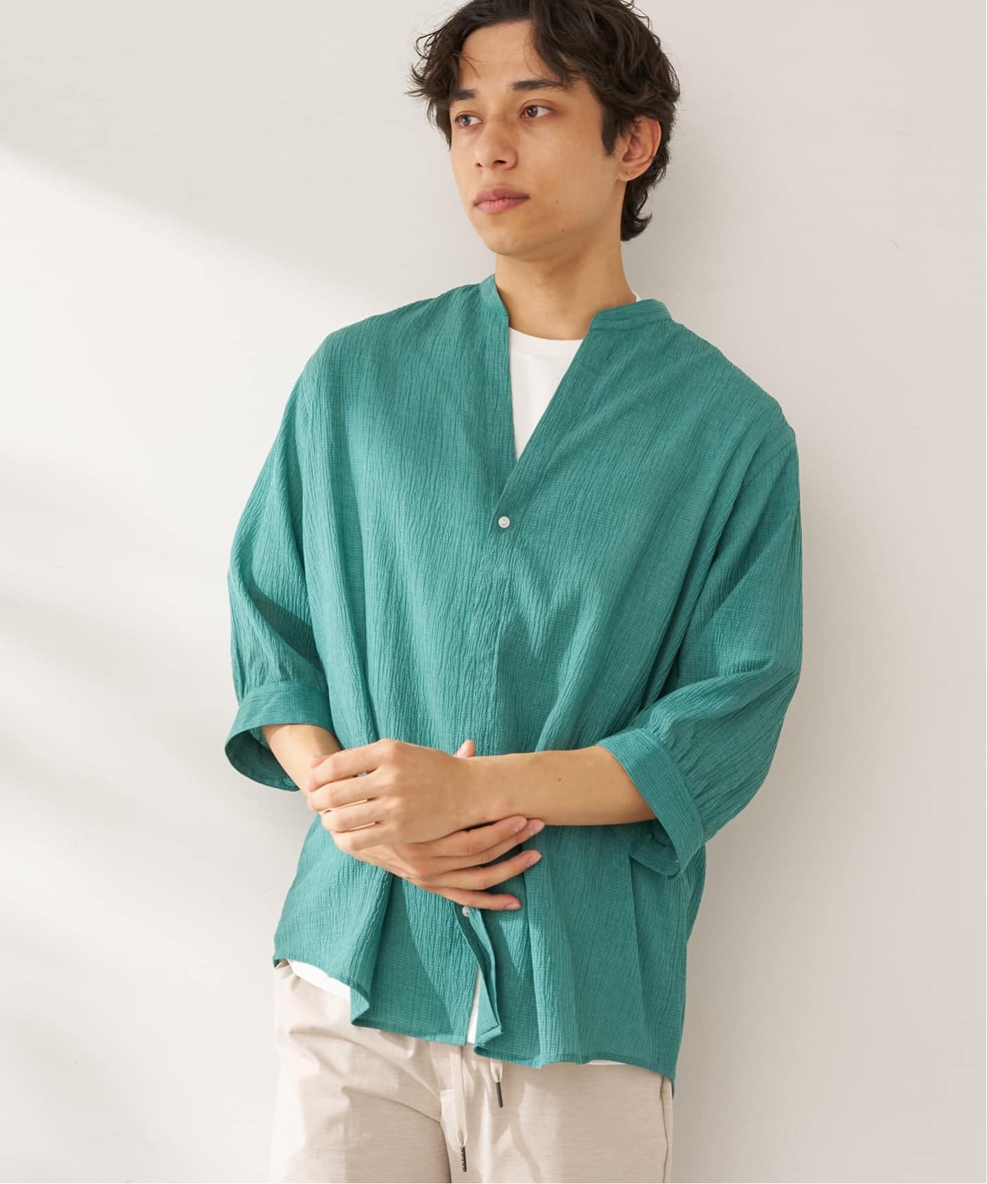 ヨウリュウシチブソデシャツ（シャツ／ブラウス）｜B.C STOCK（ベー