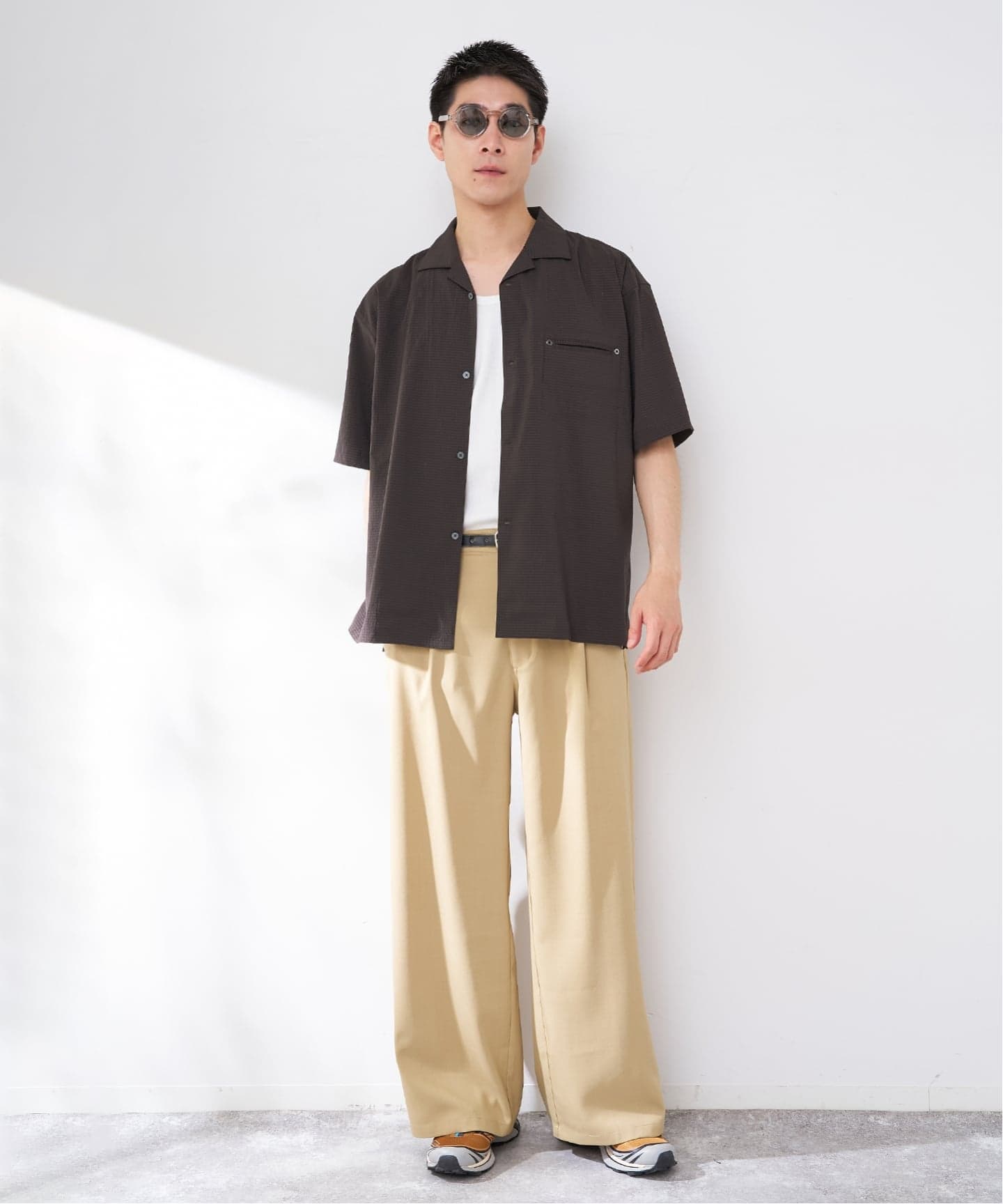 ナイロンシアサッカーシャツ（シャツ／ブラウス）｜B.C STOCK（ベー
