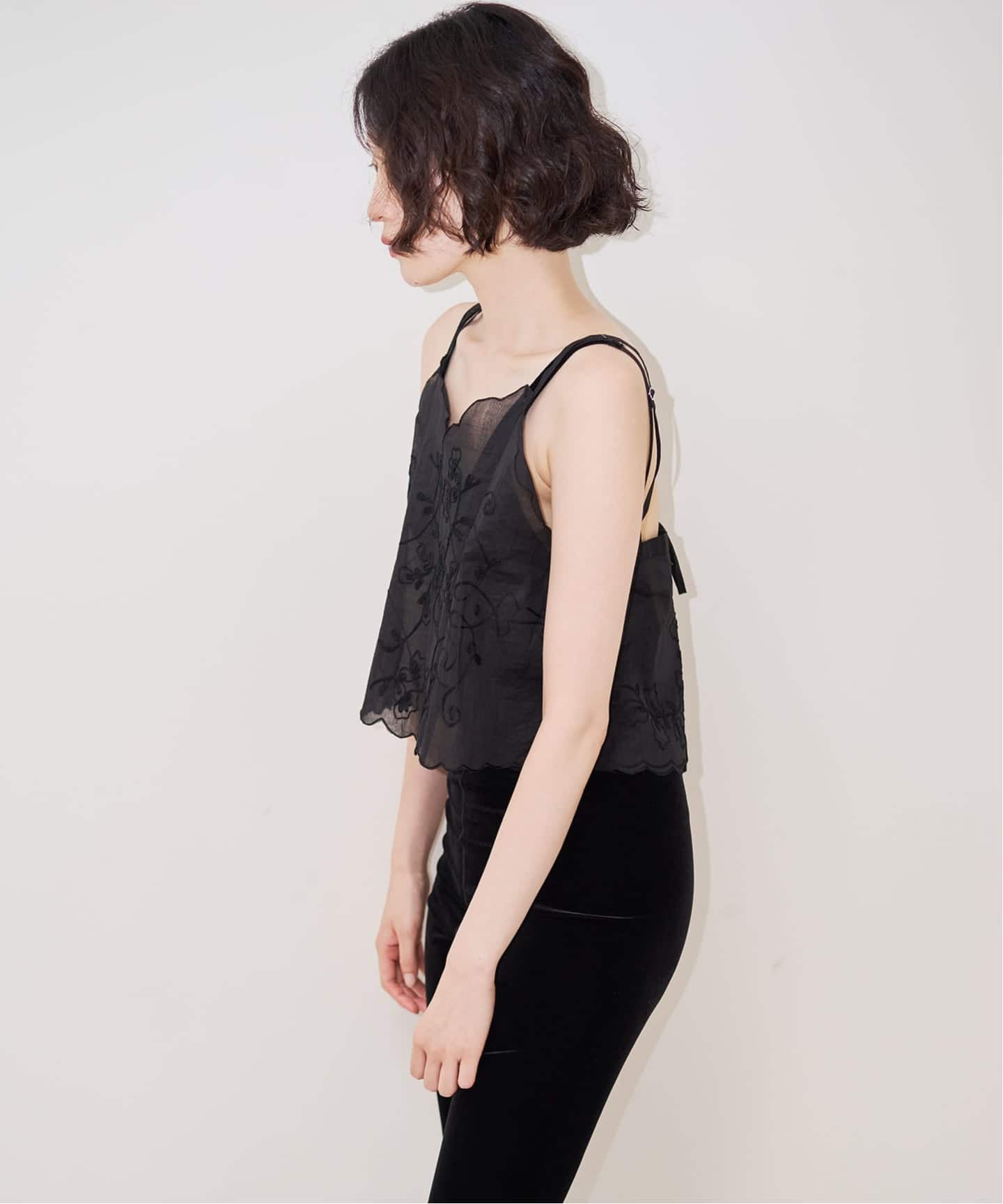 SARA MALLIKA/サラマリカ】 Organza Cami Top（シャツ／ブラウス