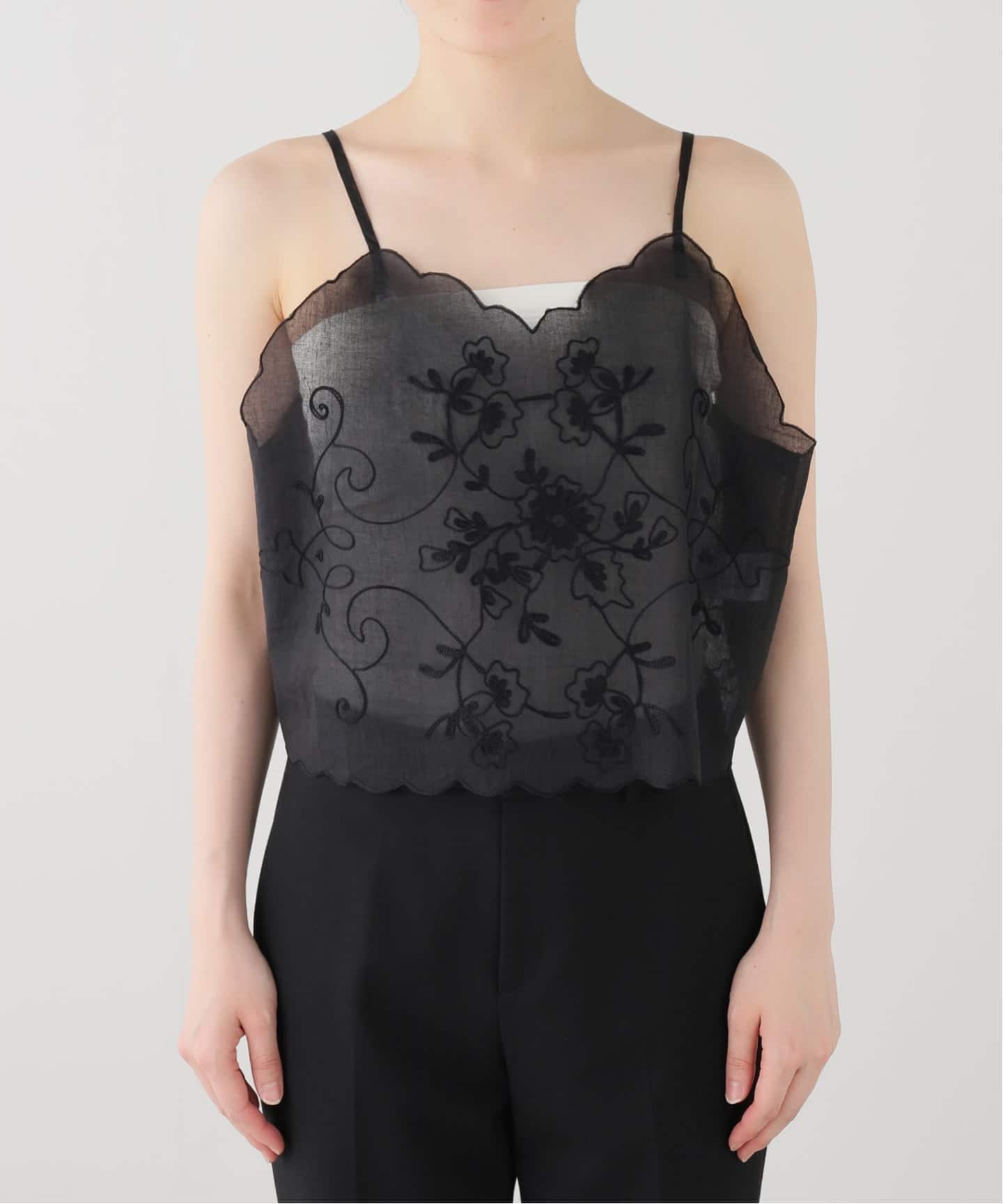 SARA MALLIKA/サラマリカ】 Organza Cami Top（シャツ／ブラウス