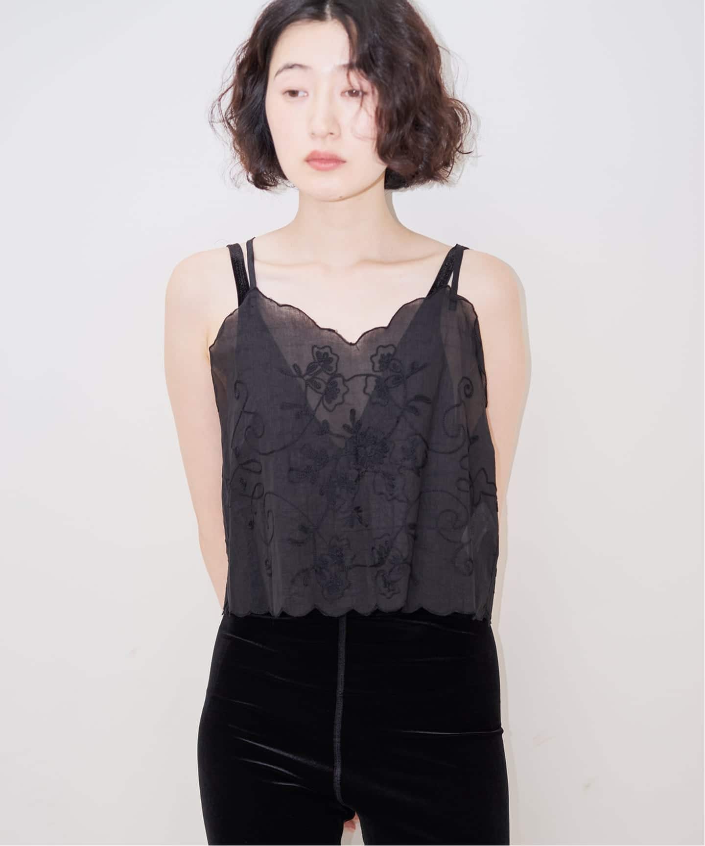 SARA MALLIKA/サラマリカ】 Organza Cami Top（シャツ／ブラウス