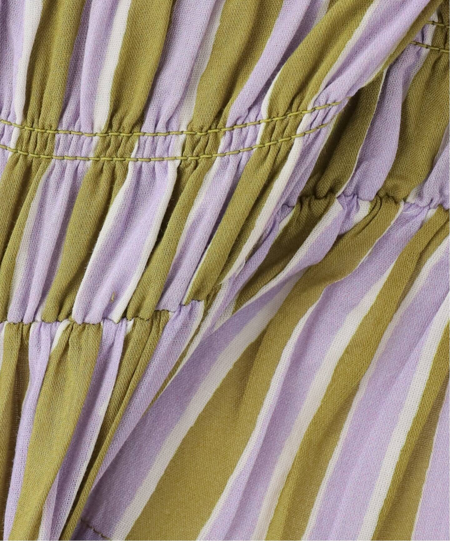 SARA MALLIKA/サラマリカ】 Stripe Print Shiring Top（シャツ
