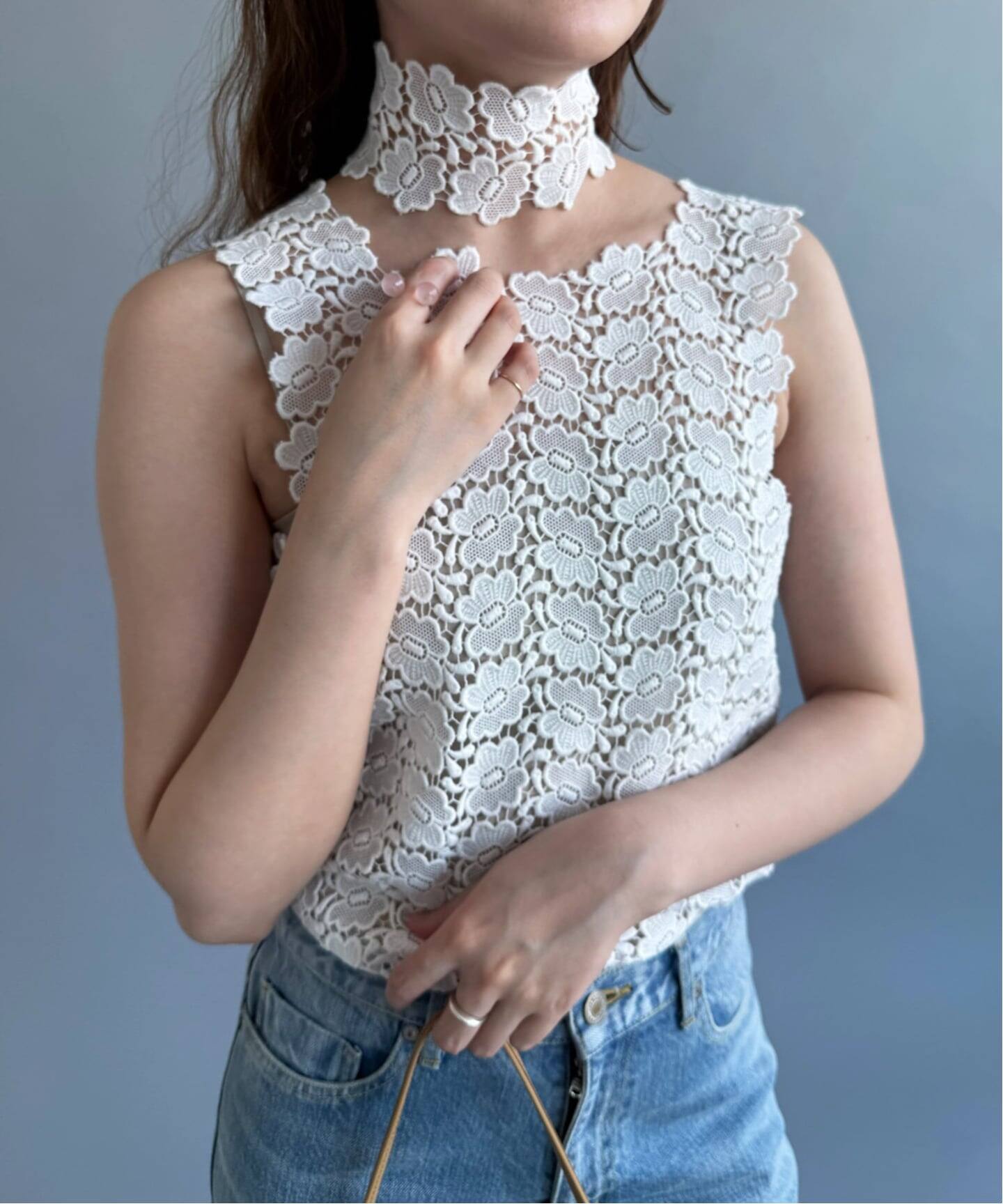 PANレースブラウス VONIQUE / pan/ bischoff butterfly lace s/s blouse