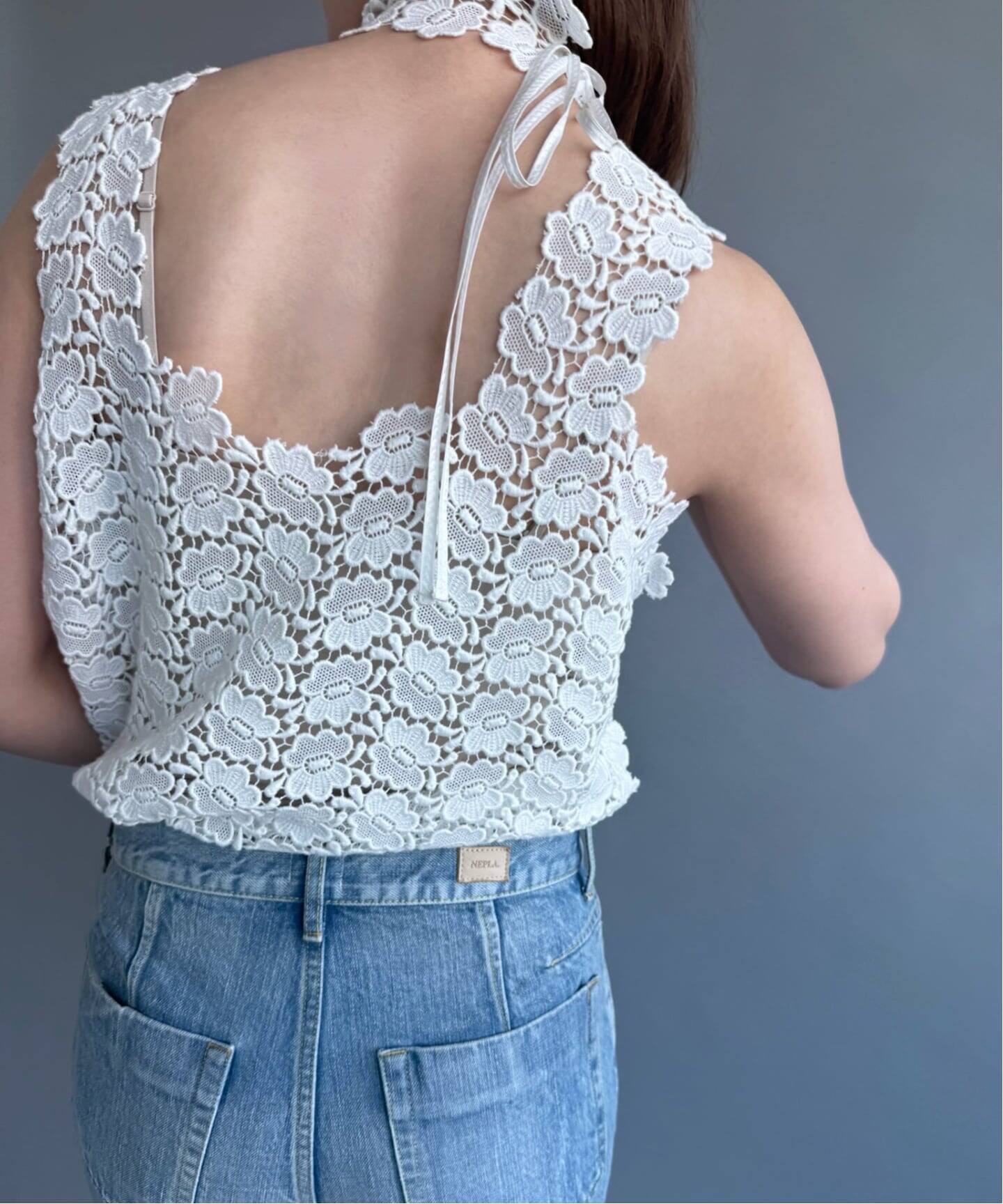 PAN/パン】BISCHOFF BUTTERFLY LACE TANKTOP（シャツ／ブラウス