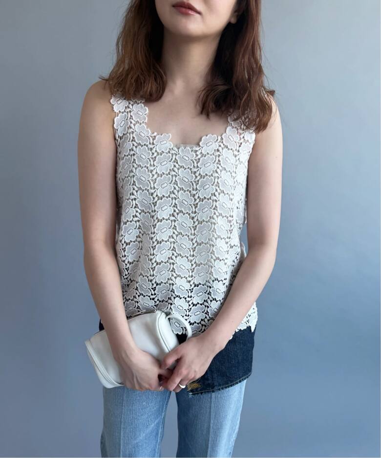 PAN/パン】BISCHOFF BUTTERFLY LACE TANKTOP（シャツ／ブラウス 