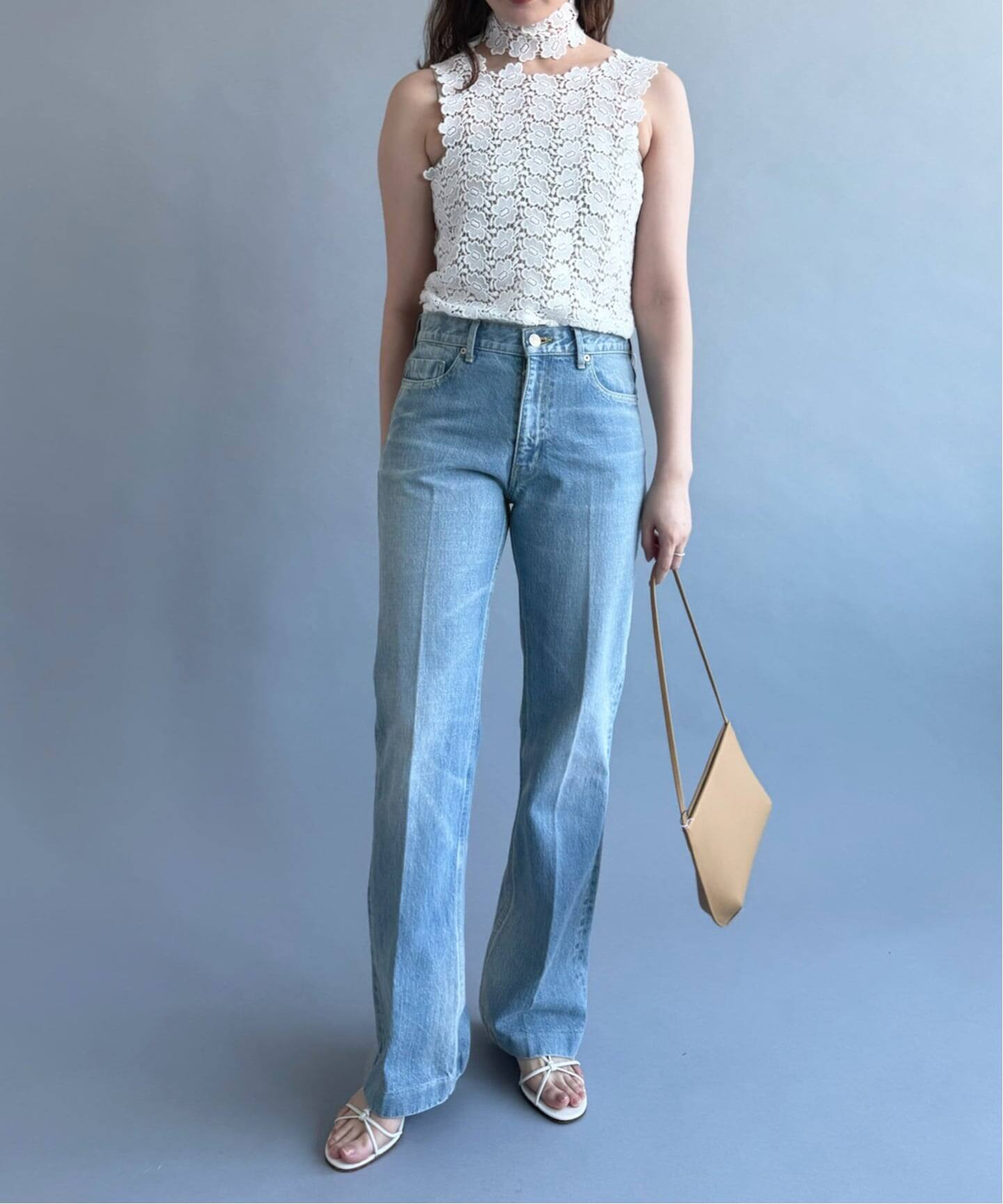PANレースブラウス PAN/パン】BISCHOFF BUTTERFLY LACE TANKTOP（シャツ／ブラウス