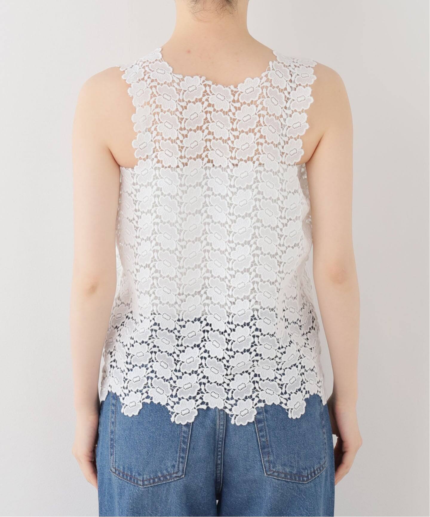 シャツ/ブラウス(半袖/袖なし) pan bischoff butterfly lace s/s blouse VONIQUE / pan/ bischoff butterfly lace s/s blouse