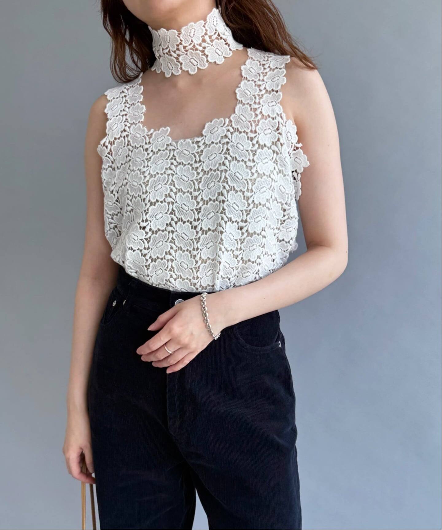 PAN/パン】BISCHOFF BUTTERFLY LACE TANKTOP（シャツ／ブラウス 