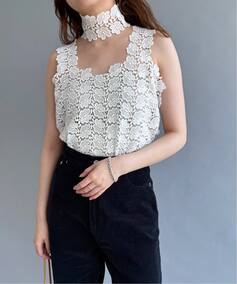 PAN/パン】BISCHOFF BUTTERFLY LACE TANKTOP（シャツ／ブラウス 