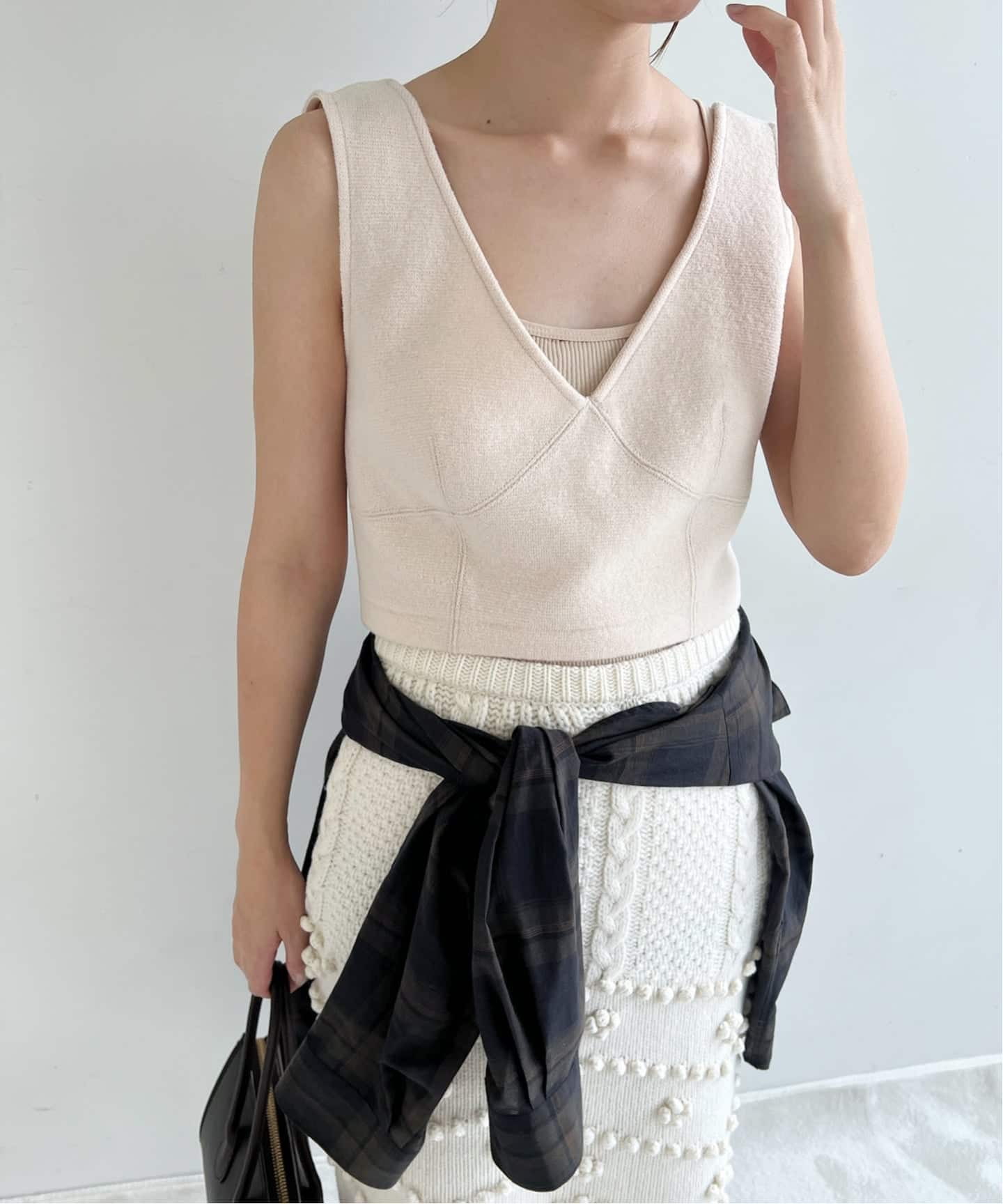 予約》【NOHRA for LULU】Knit bustier（シャツ／ブラウス）｜EDIT.FOR