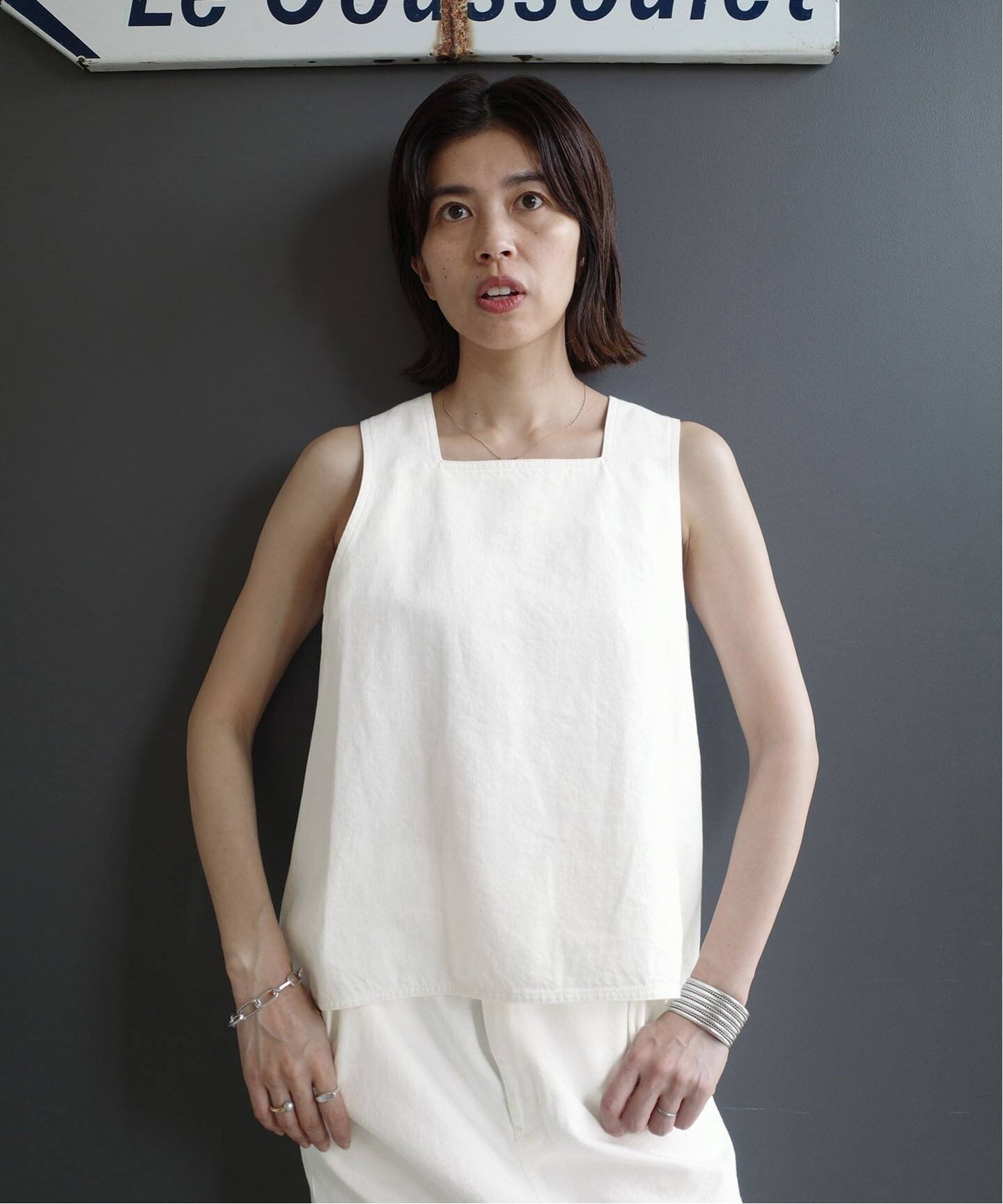 一部店舗限定》Maison IENA デニムキャミブラウス（シャツ／ブラウス