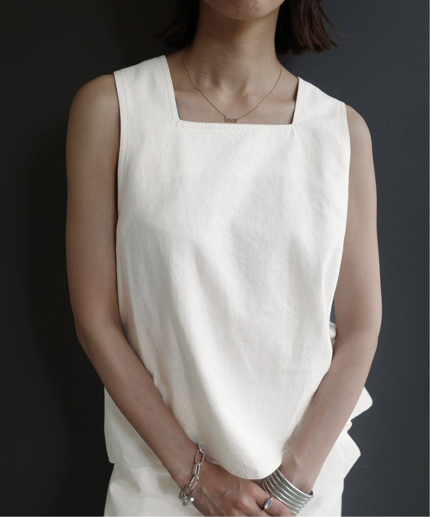 一部店舗限定》Maison IENA デニムキャミブラウス（シャツ／ブラウス