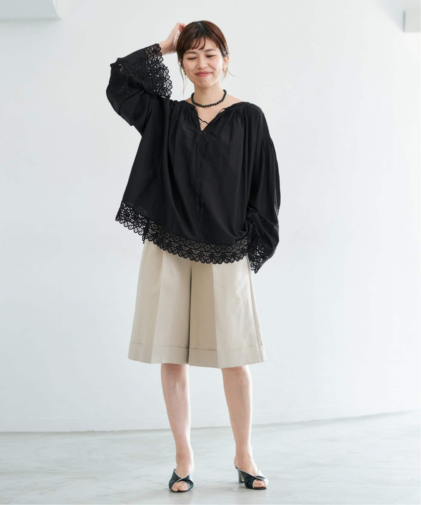 予約》カットワークレースブラウス（シャツ／ブラウス）｜IENA（イエナ