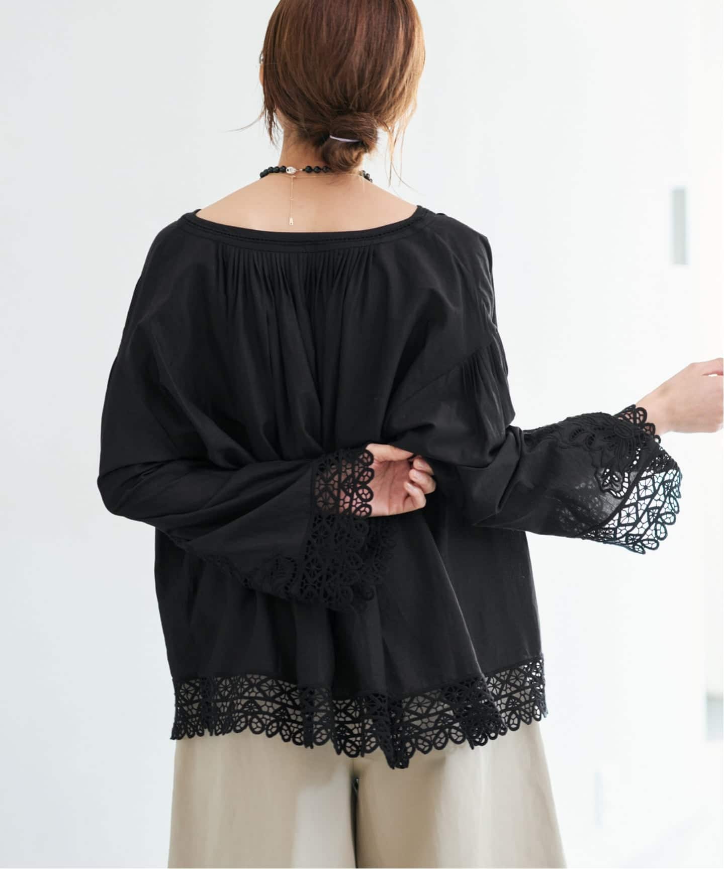 予約》カットワークレースブラウス（シャツ／ブラウス）｜IENA（イエナ