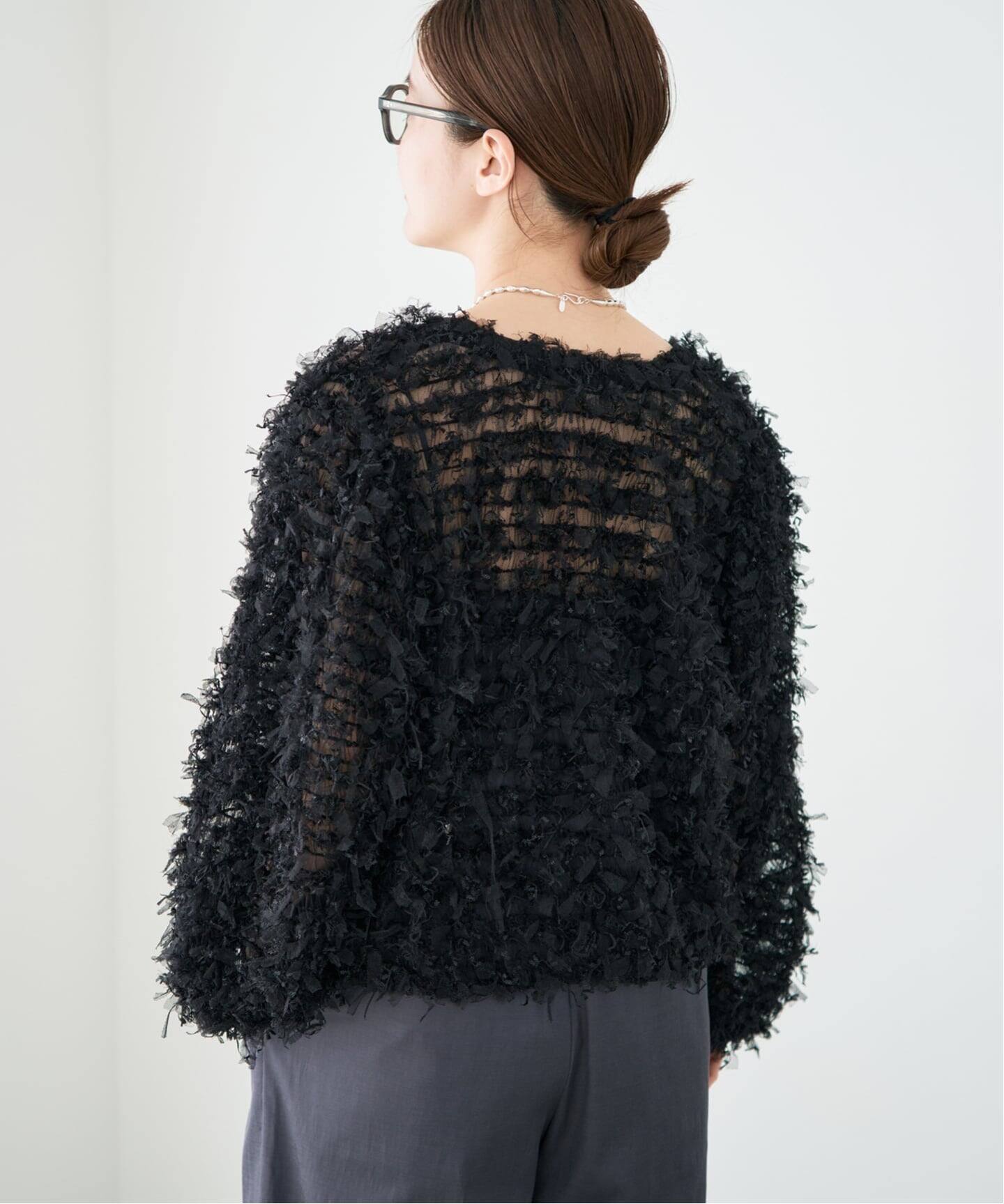 追加予約》チュールテープ カーディガン（カーディガン）｜IENA