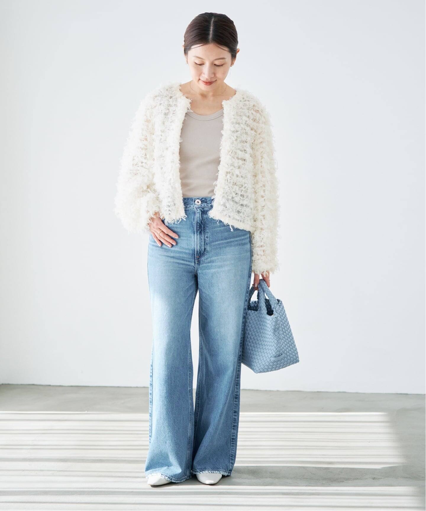 追加予約》チュールテープ カーディガン（カーディガン）｜IENA