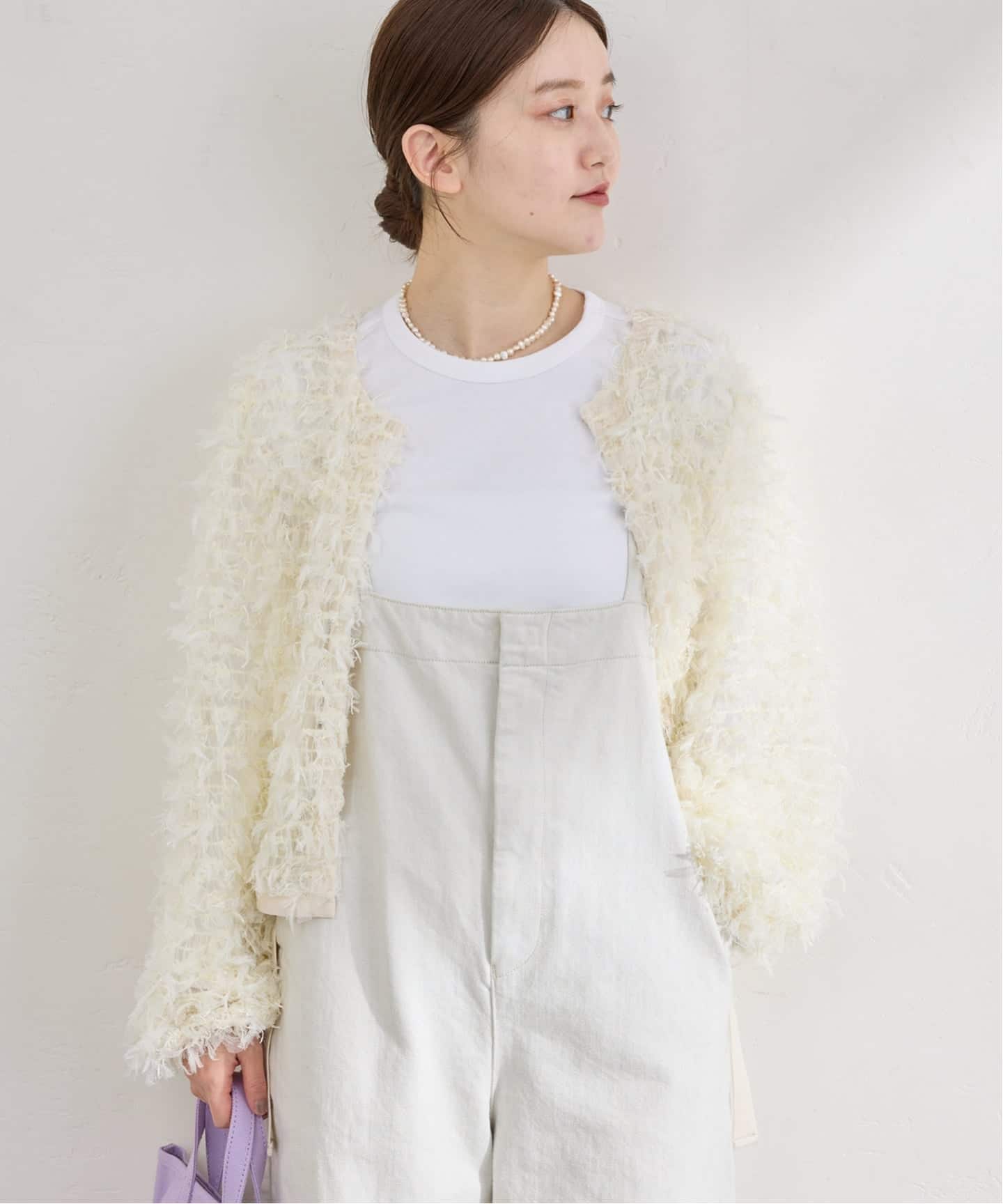 追加予約》チュールテープ カーディガン（カーディガン）｜IENA