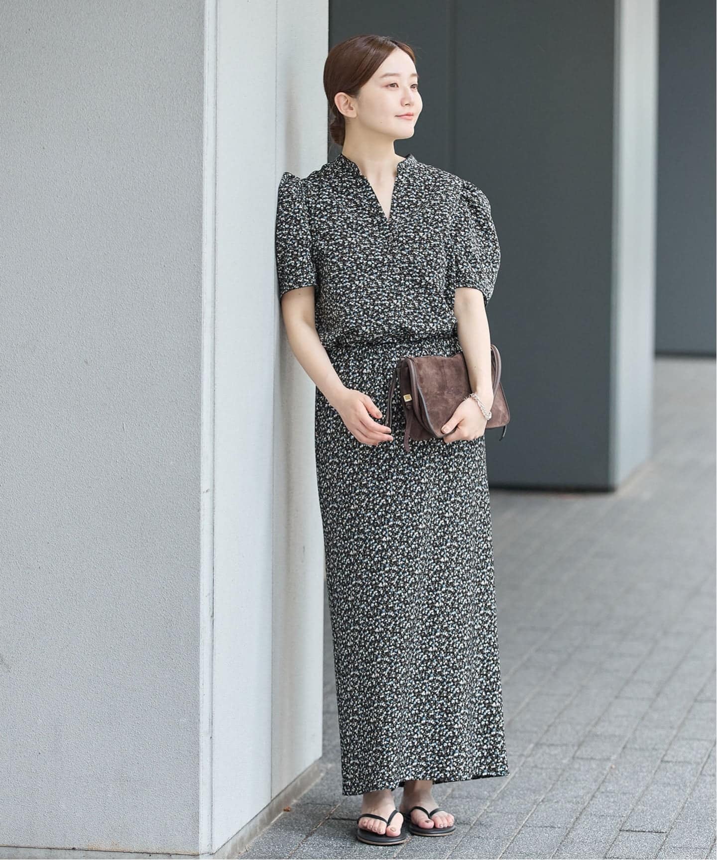 【美品】IENAイエナ　ソフトヴィンテージフラワーブラウス 追加予約2/セットアップ対応》ソフトヴィンテージフラワーブラウス