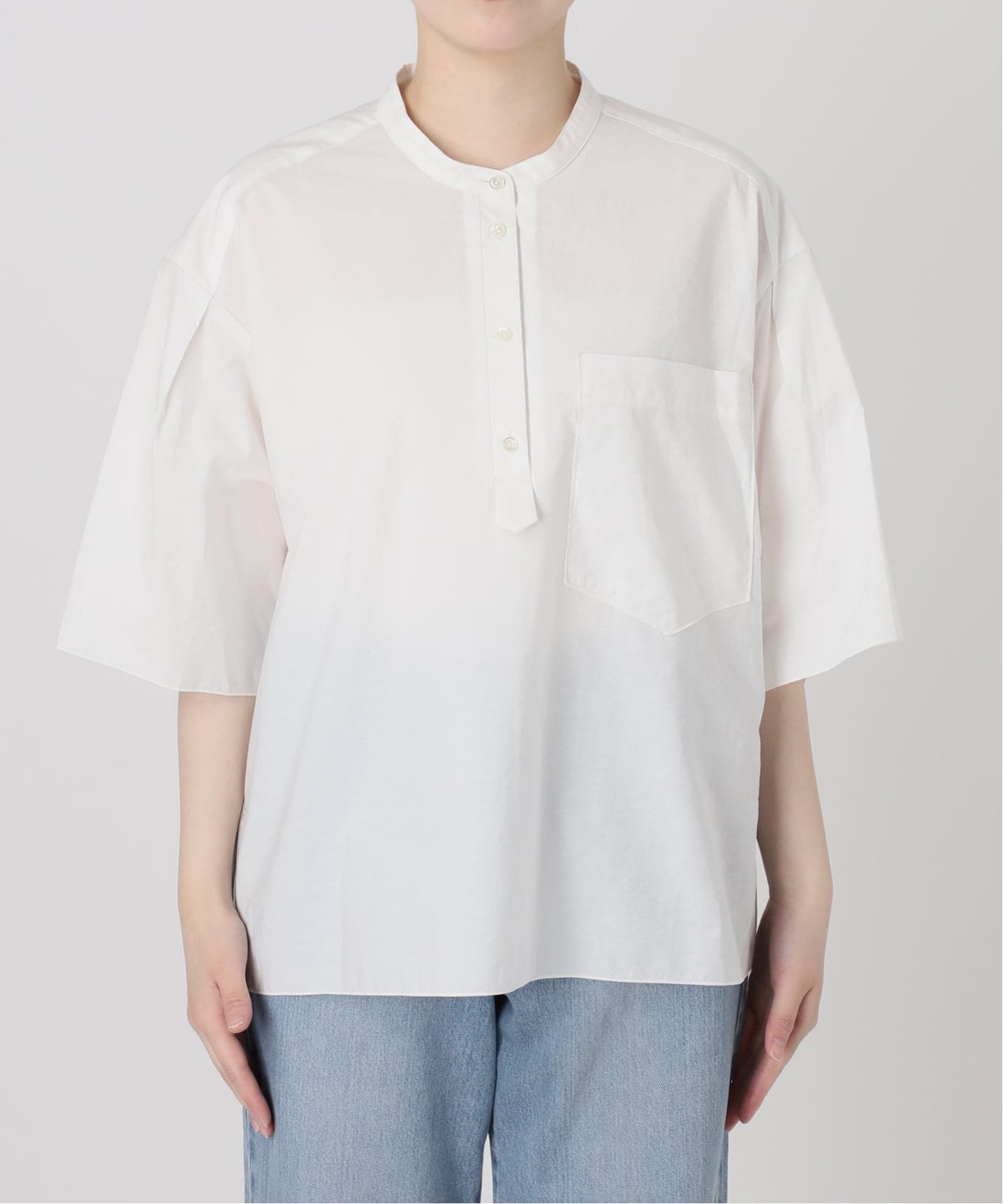 【新品】  IENA / イエナ | 2022SS | カットワークスキッパーブラウス | F | ホワイト | レディース スキッパーシャツブラウス（シャツ／ブラウス）｜IENA（イエナ）の通販