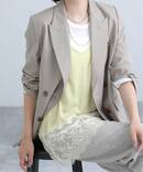 リバーレースサテンキャミソール