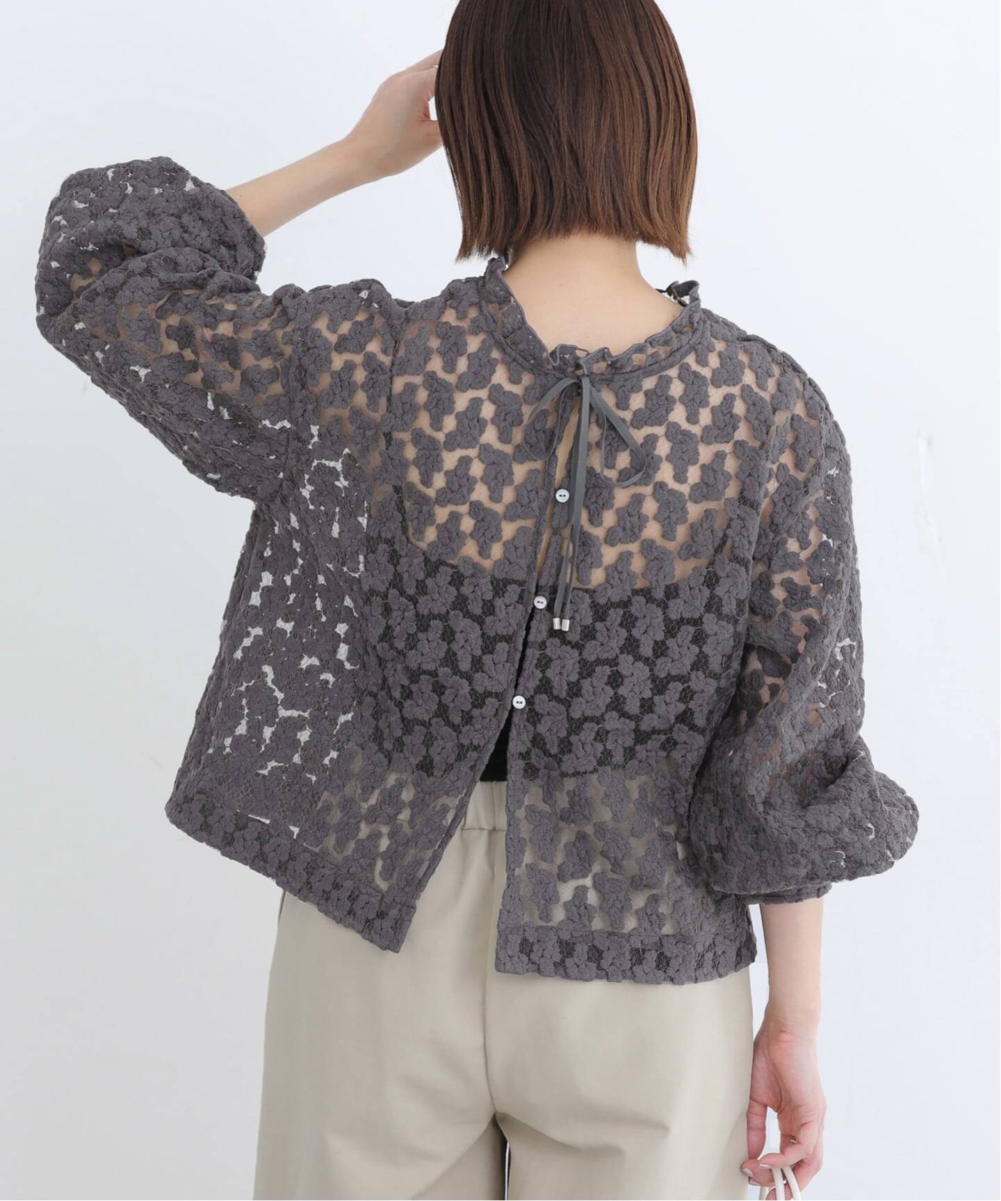 フラワー刺繍レース2WAYブラウス（シャツ／ブラウス）｜IENA（イエナ