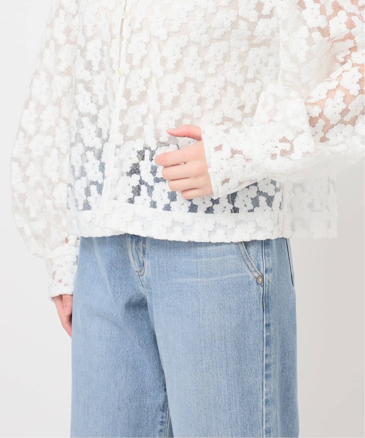 フラワー刺繍レース2WAYブラウス（シャツ／ブラウス）｜IENA（イエナ