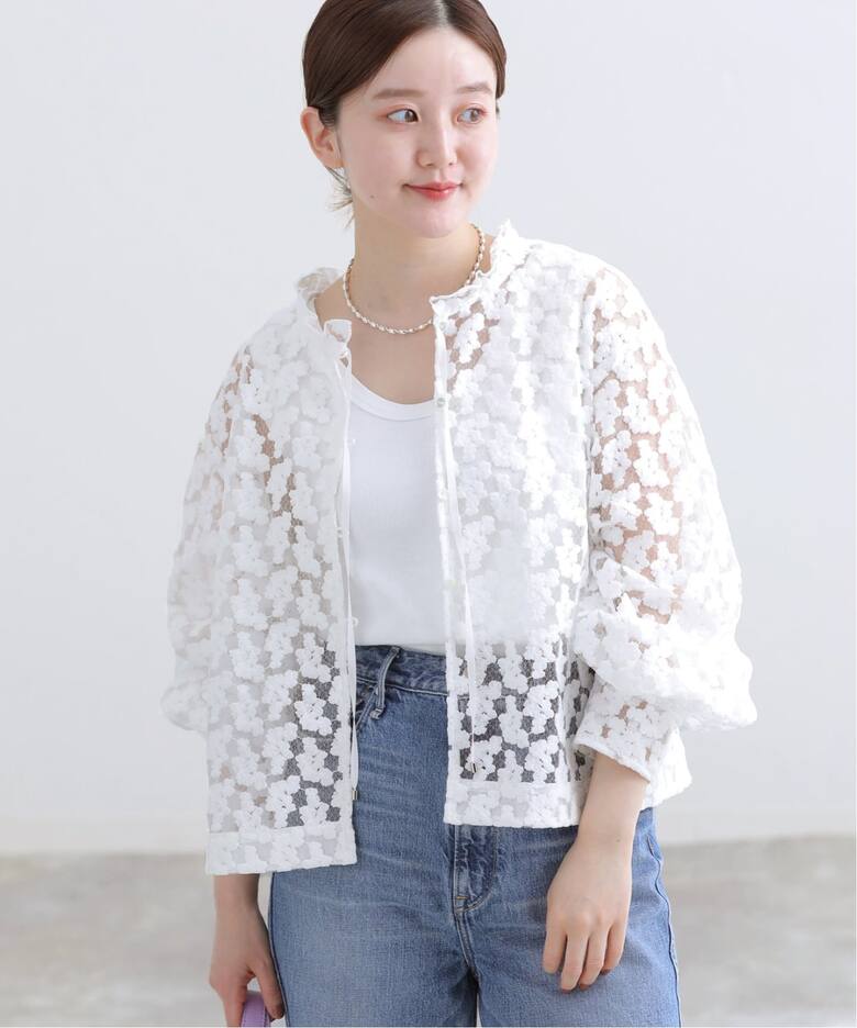 追加》フラワー刺繍レース2WAYブラウス（シャツ／ブラウス）｜IENA 