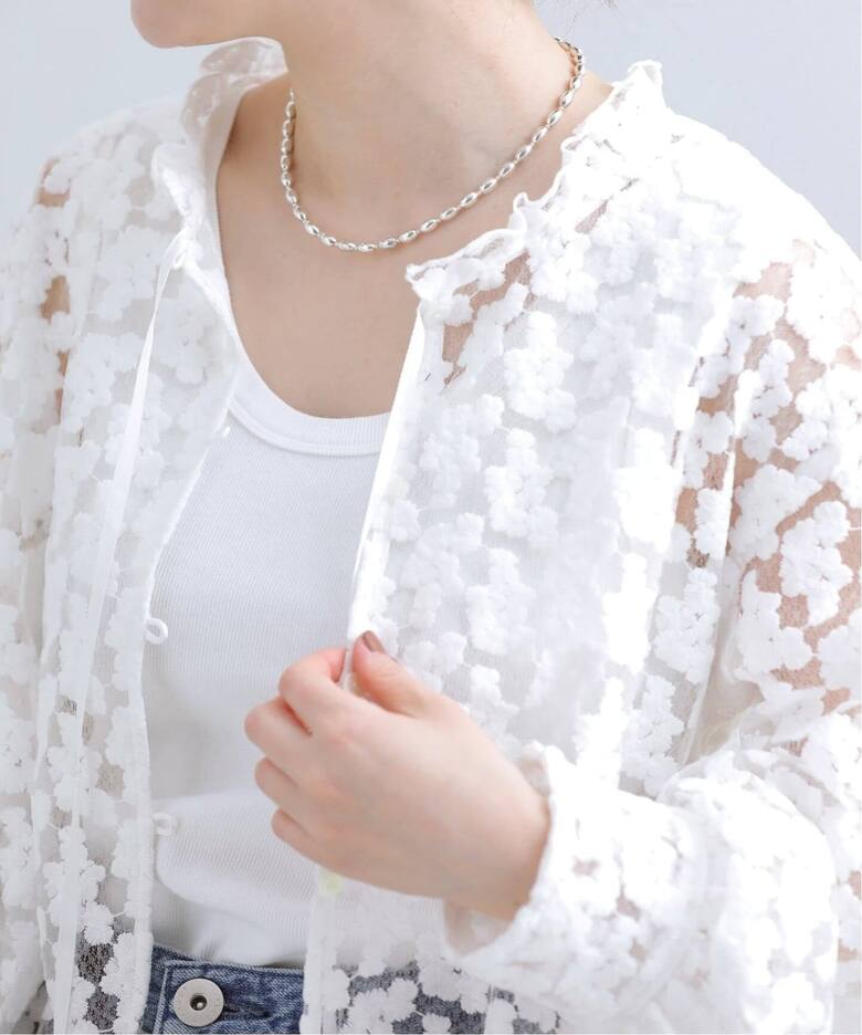 追加》フラワー刺繍レース2WAYブラウス（シャツ／ブラウス）｜IENA 