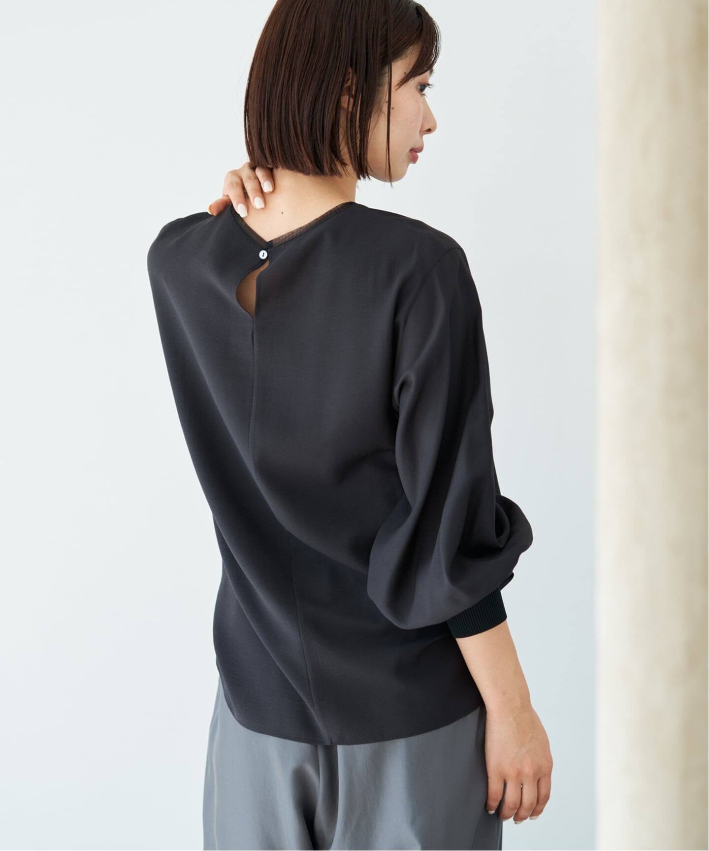 IENA イエナ クルーネックシアーリブブラウス 26ss 現行品 IENA イエナ クルーネックシアーリブブラウス 26ss 現行品 クルー