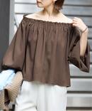 《予約》サッカーオフショルブラウス