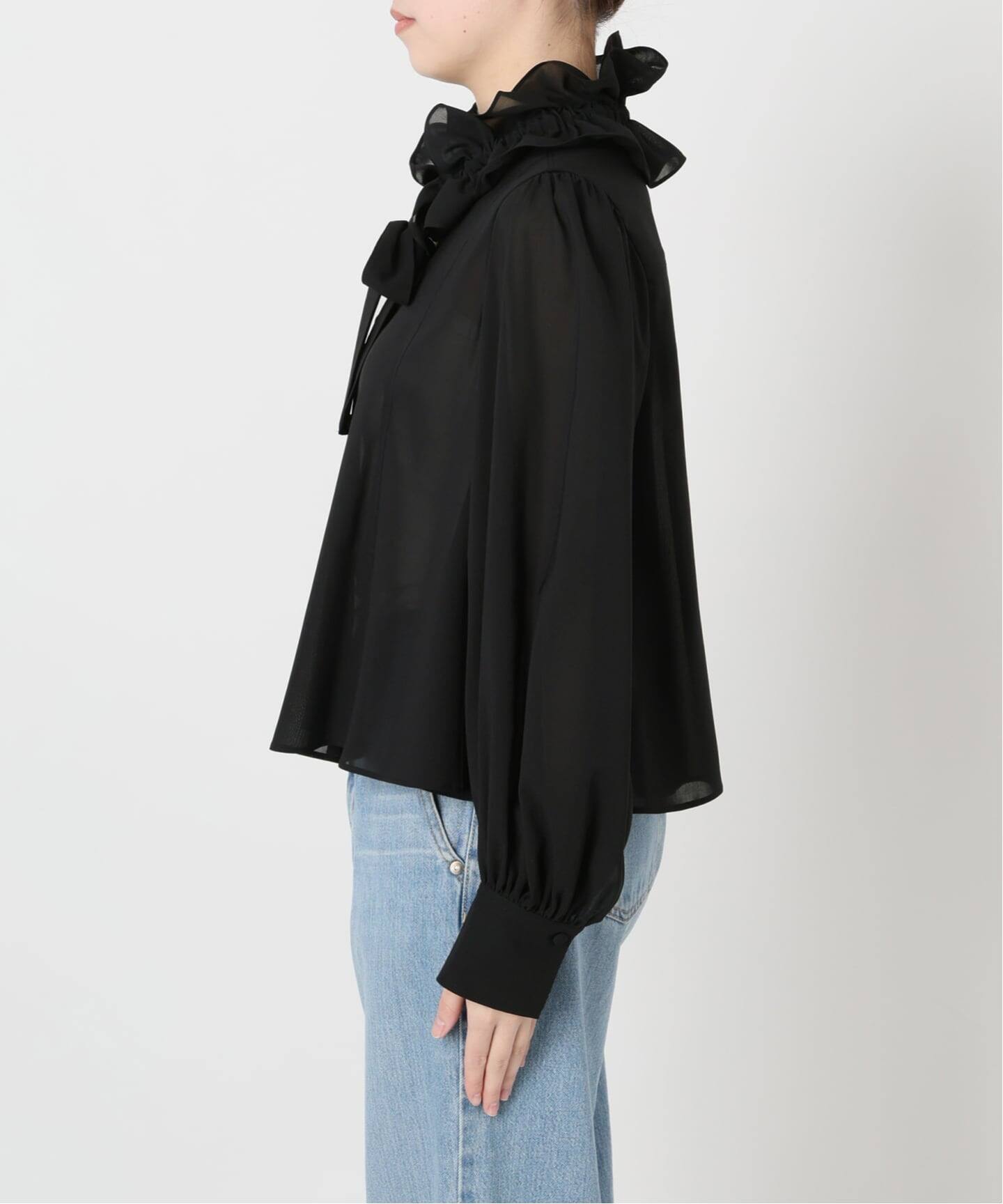 追加予約》&NAVYシアーボウタイブラウス（シャツ／ブラウス）｜IENA