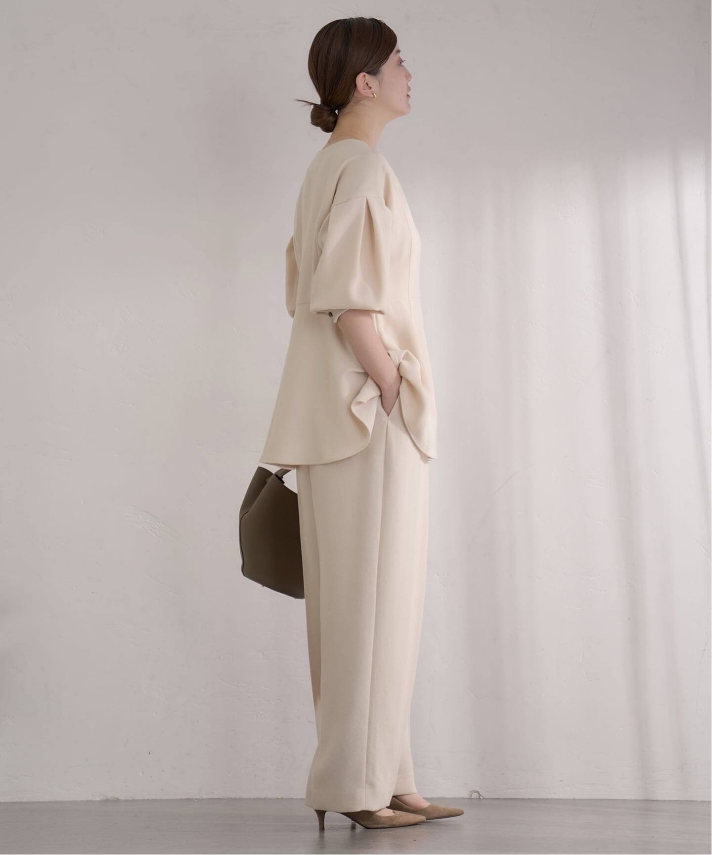 &NAVY ジョーゼットペプラムブラウス（シャツ／ブラウス）｜IENA