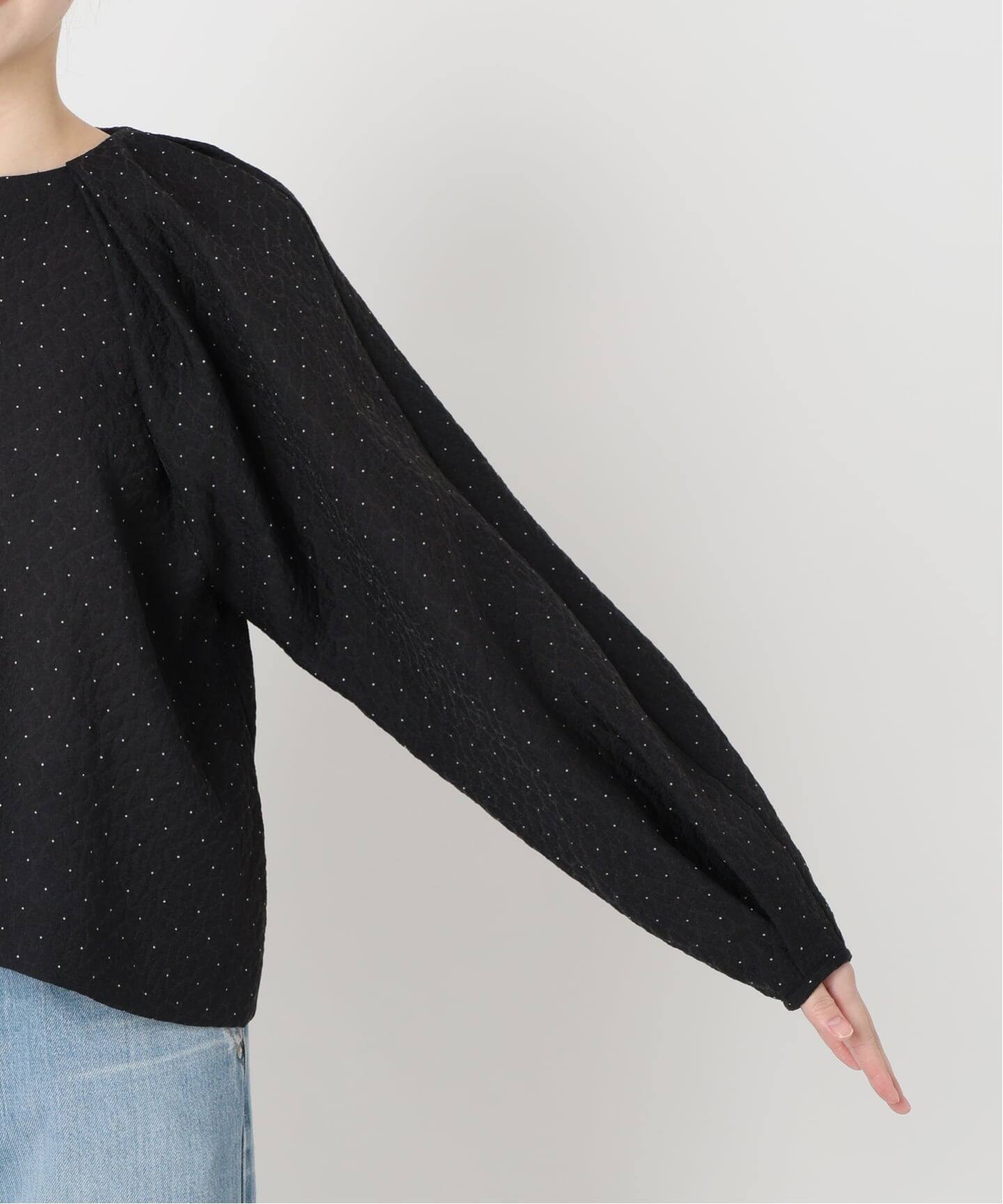 【美品】  IENA / イエナ | 2023AW | HOFMANN ジャガード オーガンジー ブラウス | F | ブラック | レディース IENA - 【美品】 IENA / イエナ | 2023AW | HOFMANN ジャガード