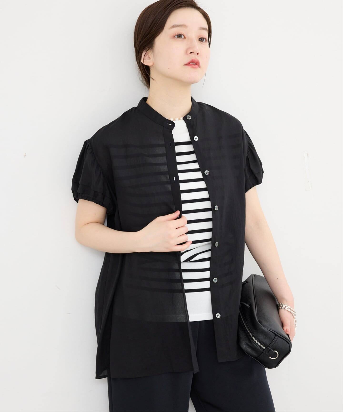 美品✨ IENA パフスリーブ半袖ブラウス　2025年製　現行 WEB限定/追加》パフスリーブ半袖ブラウス（シャツ／ブラウス）｜IENA