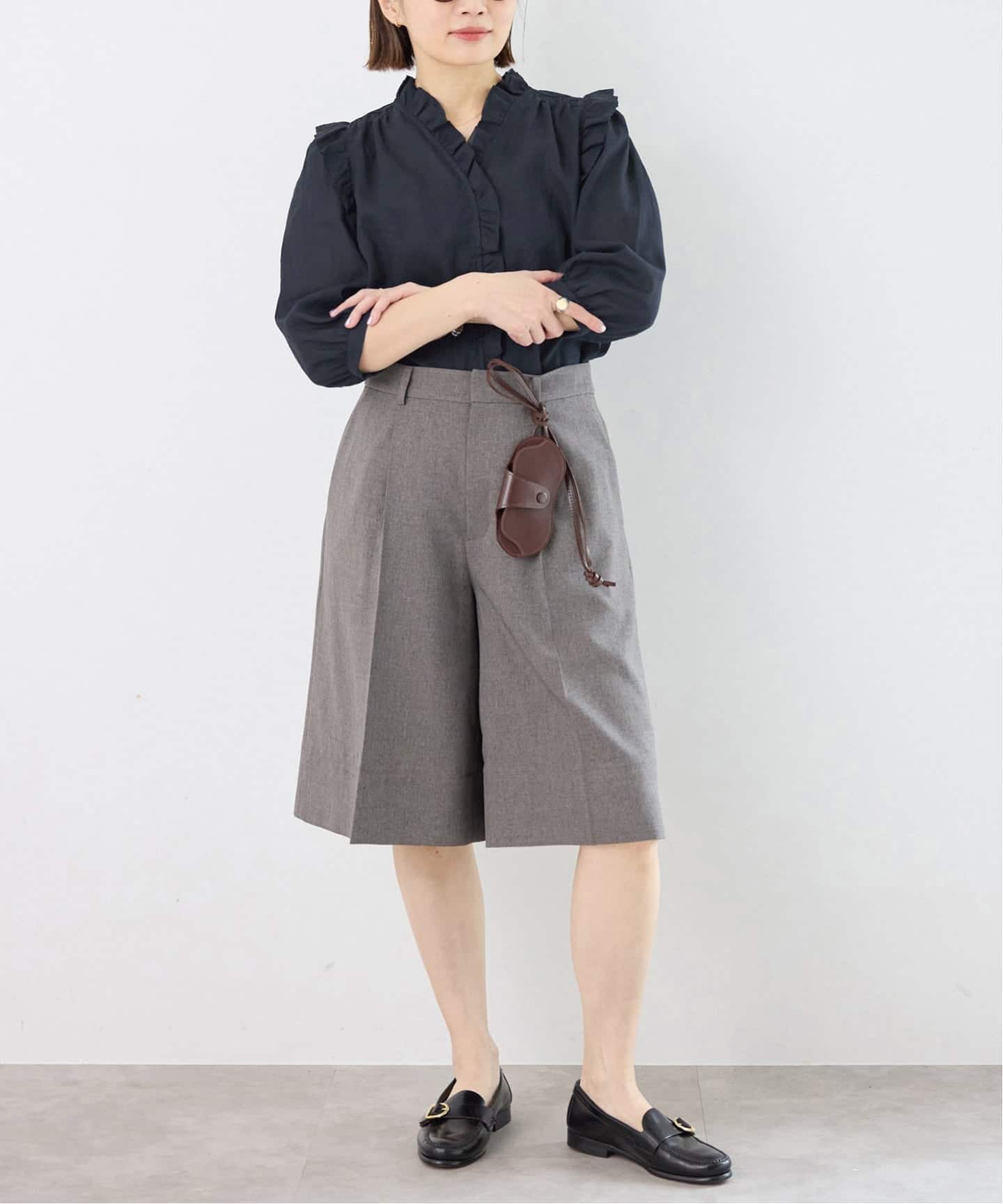 一部店舗限定》 コットンシュリンク7分袖ブラウス（シャツ／ブラウス
