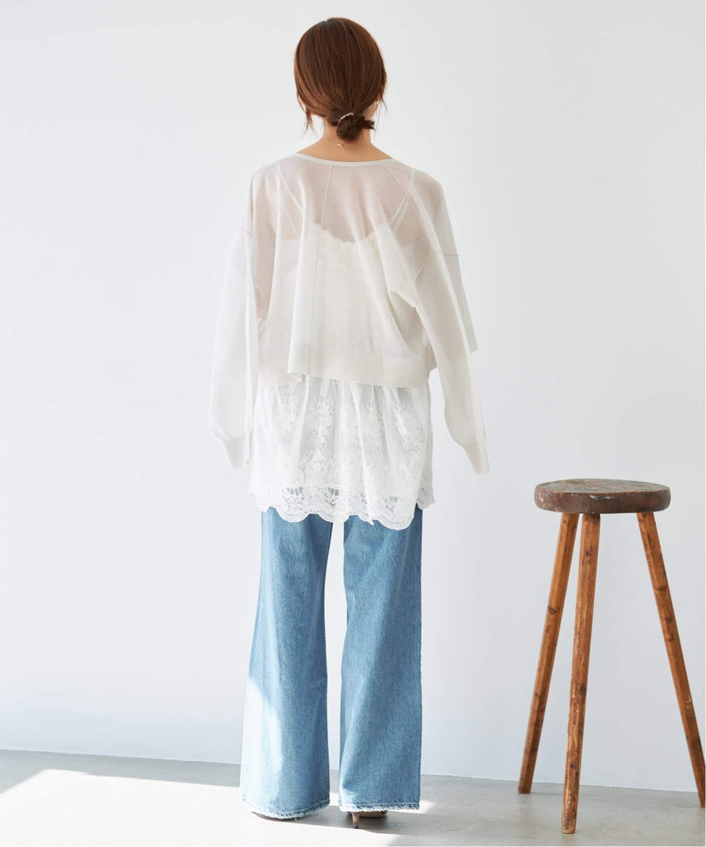✩︎⡱ IENA アンティークチュールバテンキャミ　ホワイト✩︎⡱ 追加3》アンティークチュールバテンキャミ（キャミソール）｜IENA