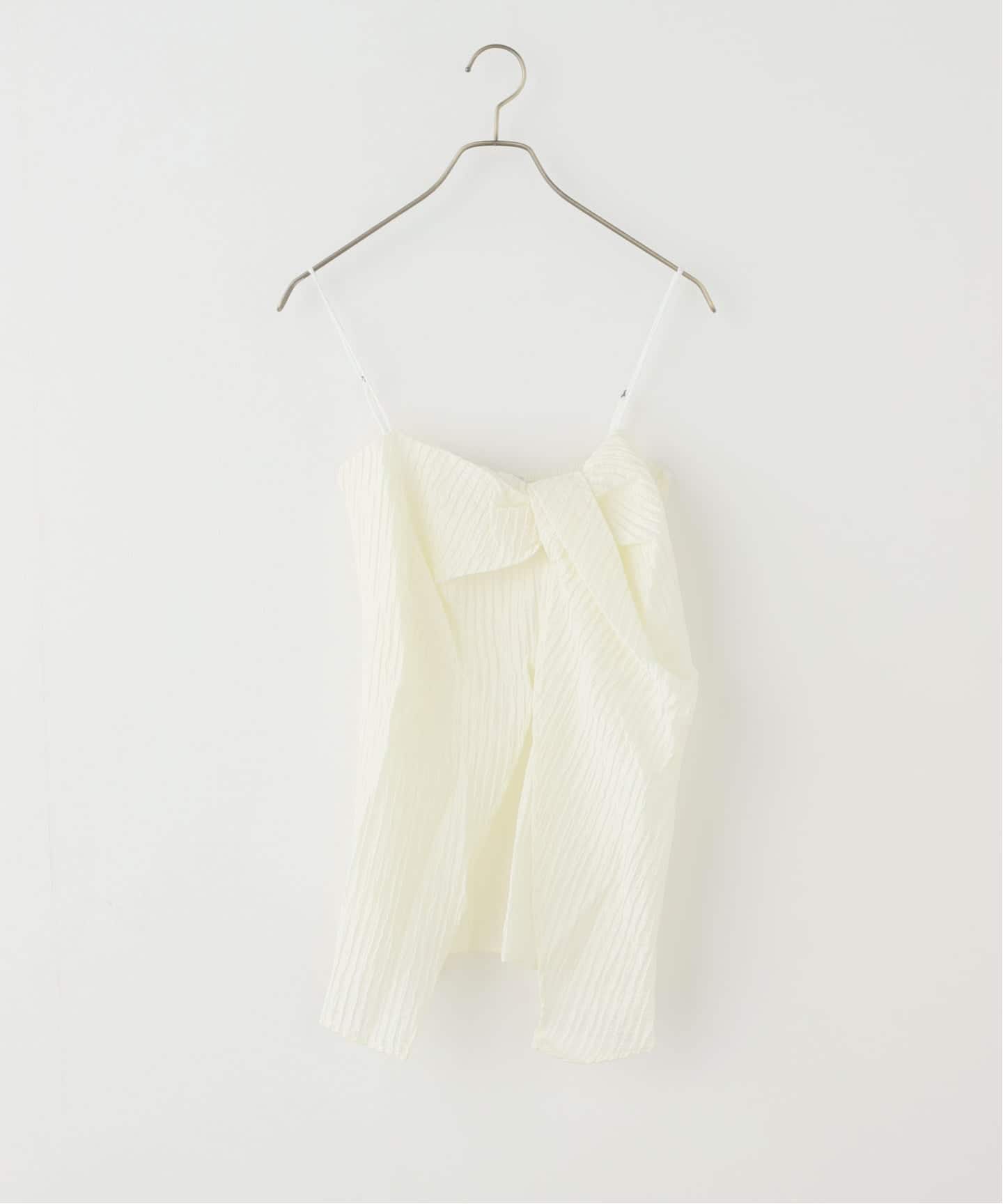 ESTHE/エステ Twist Front Pleated Cami Top ブラウス 162-3076A
