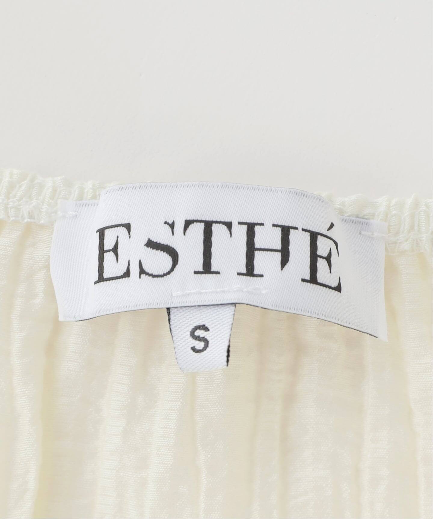 ESTHE/エステ Twist Front Pleated Cami Top ブラウス 162-3076A
