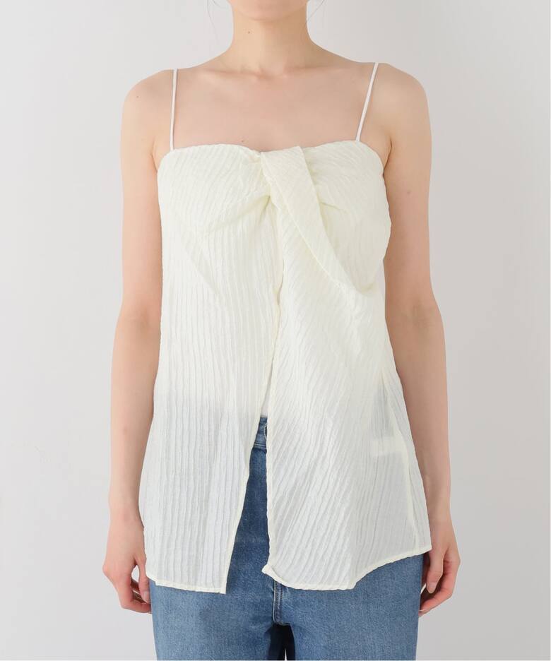 ESTHE/エステ Twist Front Pleated Cami Top ブラウス 162-3076A 