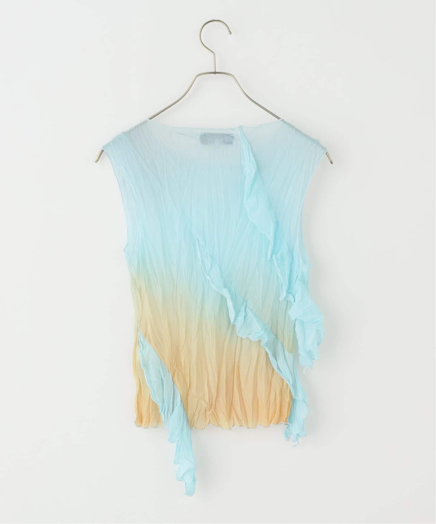 ESTHE/エステ Asymmetric Ruffle Top ブラウス 162-3096（シャツ