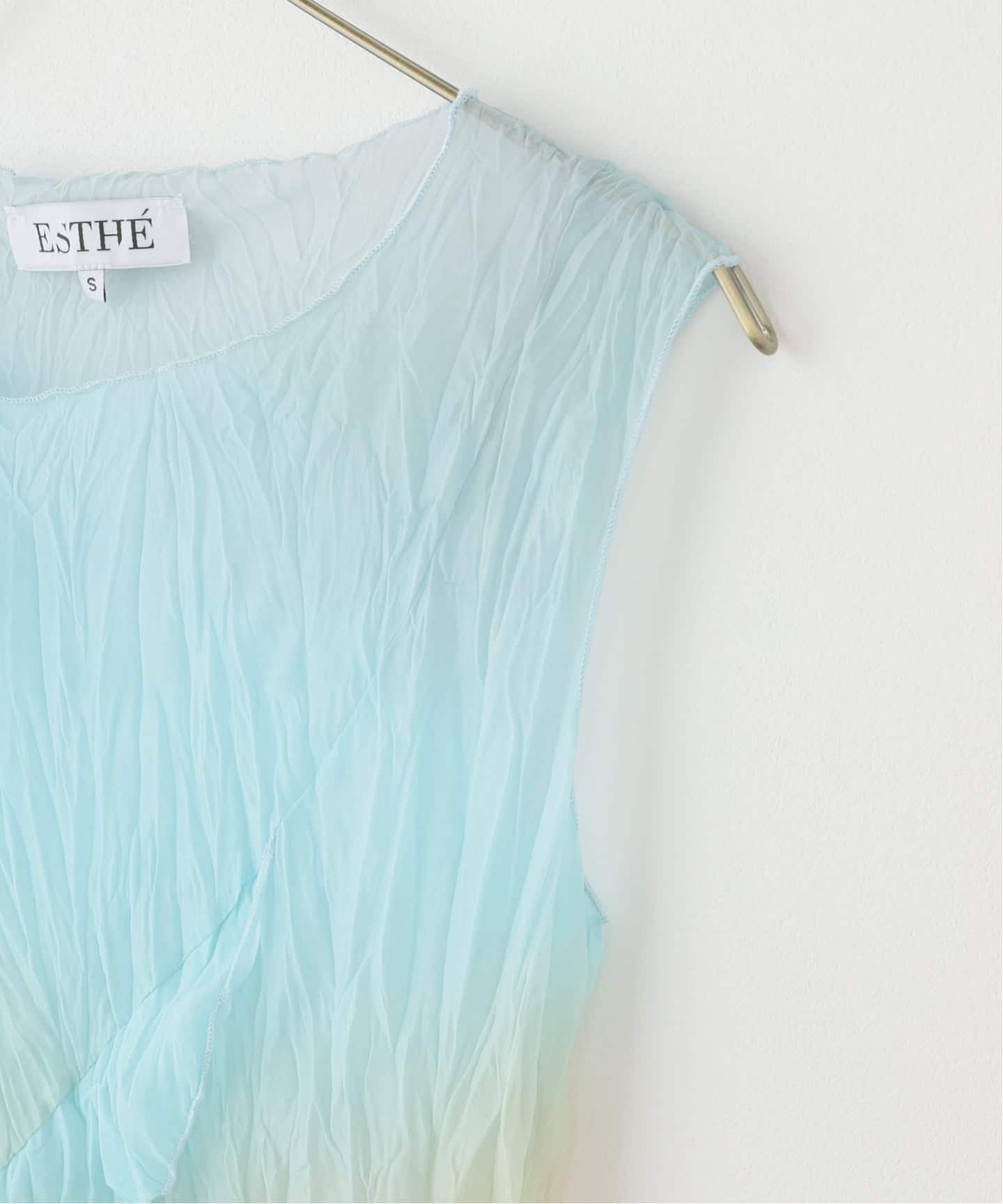 ESTHE/エステ Asymmetric Ruffle Top ブラウス 162-3096（シャツ
