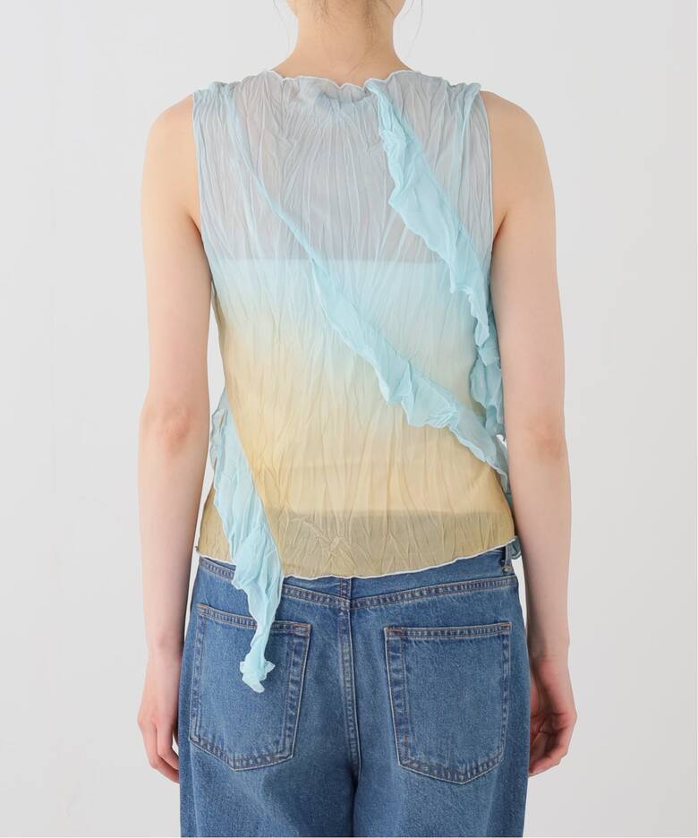 ESTHE/エステ Asymmetric Ruffle Top ブラウス 162-3096（シャツ 