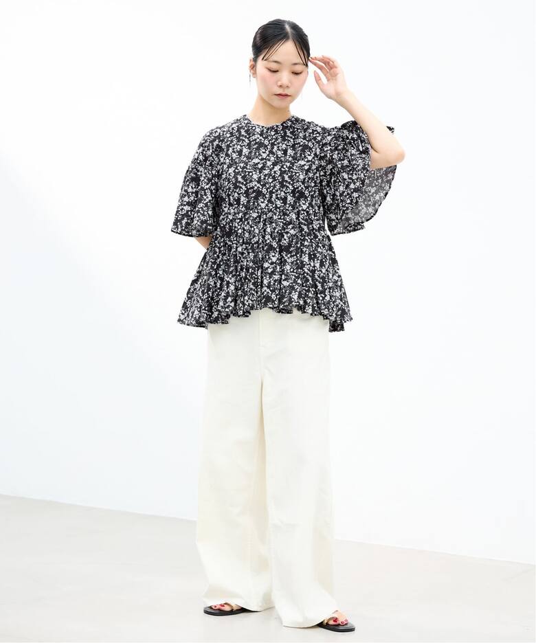MARIHA/マリハ 別注 フリージアのブラウス PRINT 3214268350（シャツ 新品MARIHAマリハ IENA別注 フリージアのブラウス PRINT