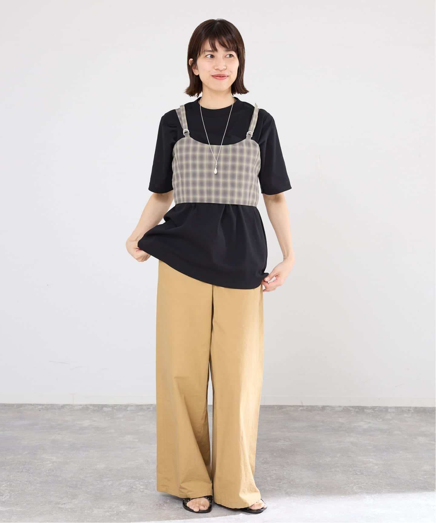 一部店舗限定】JANE SMITH/ジェーンスミス CHECK TOPS ビスチェ 26SBL