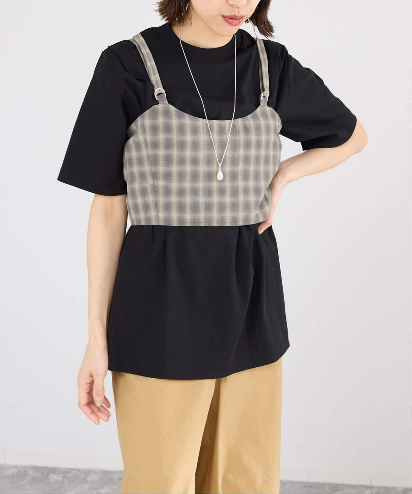 一部店舗限定】JANE SMITH/ジェーンスミス CHECK TOPS ビスチェ 26SBL