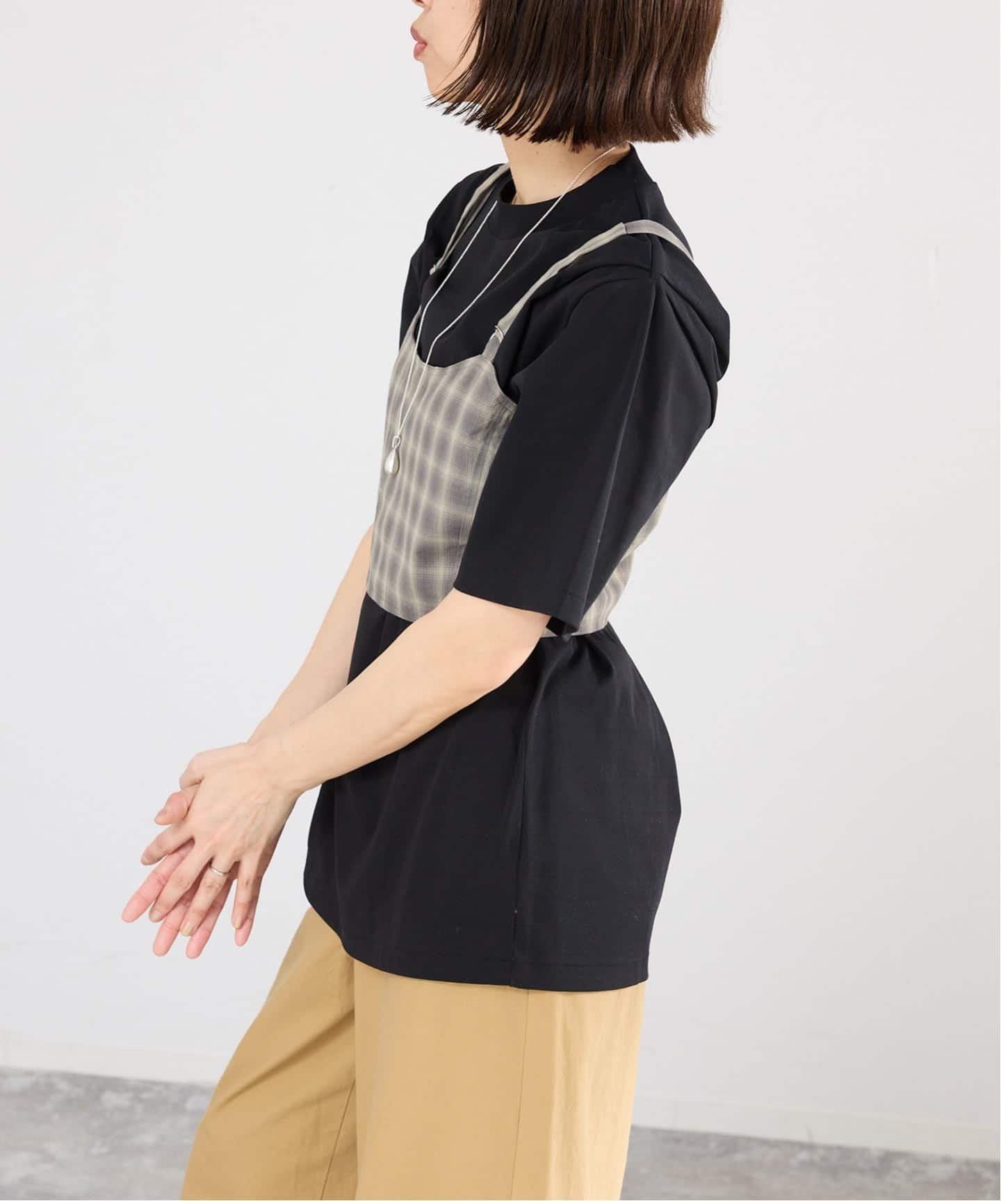 一部店舗限定】JANE SMITH/ジェーンスミス CHECK TOPS ビスチェ 26SBL