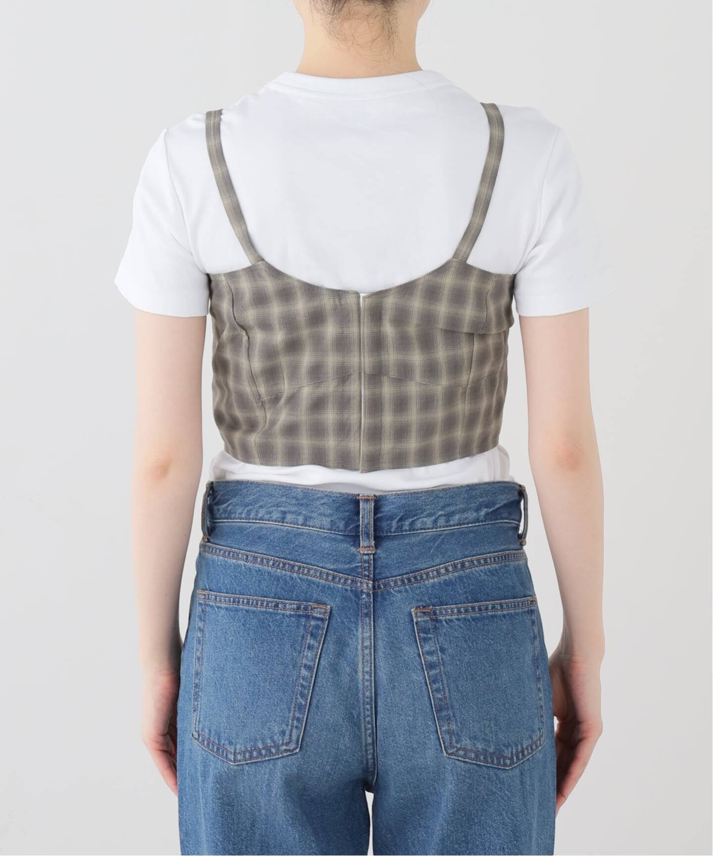 一部店舗限定】JANE SMITH/ジェーンスミス CHECK TOPS ビスチェ 26SBL