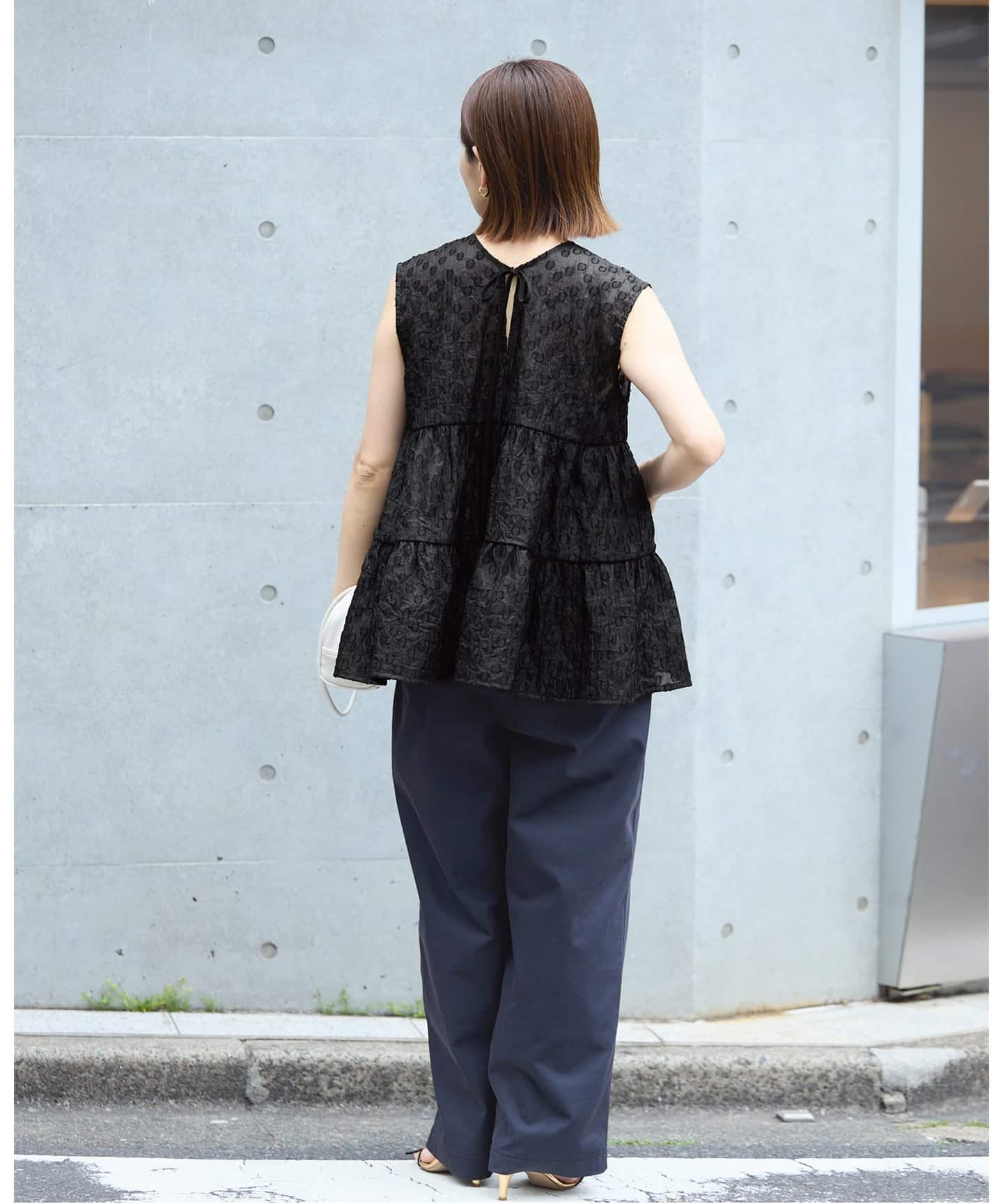 新品タグ付【IENA×TORRAZZO DONNA】ドット ブラウス 2way TORRAZZO DONNA/トラッゾドンナ ドットブラウス（シャツ／ブラウス
