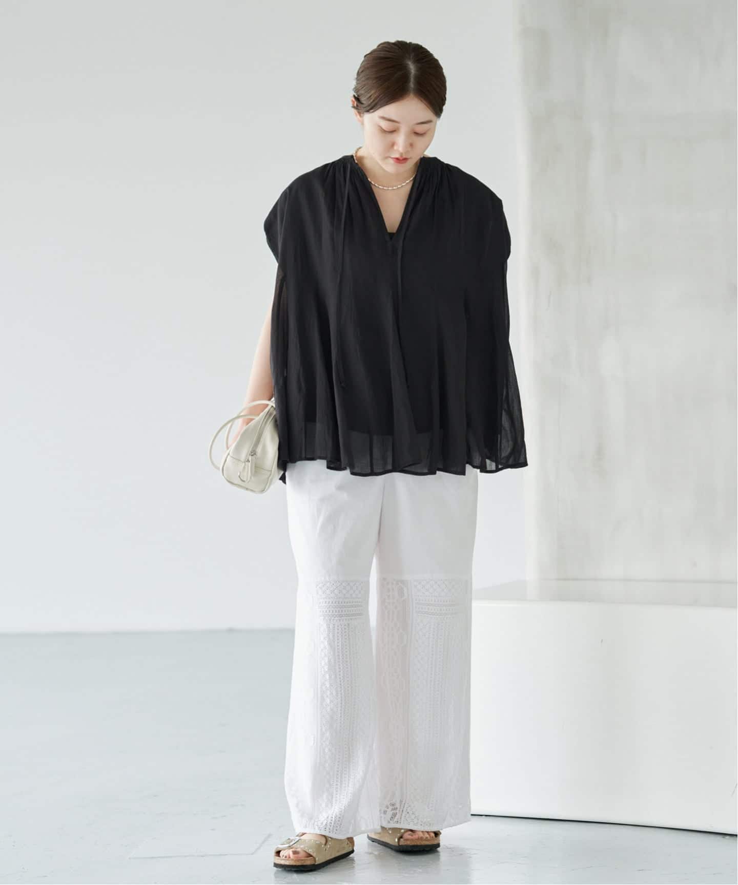 MARILYN MOON/マリリンムーン sheer cotton bl ブラウス 4263-104