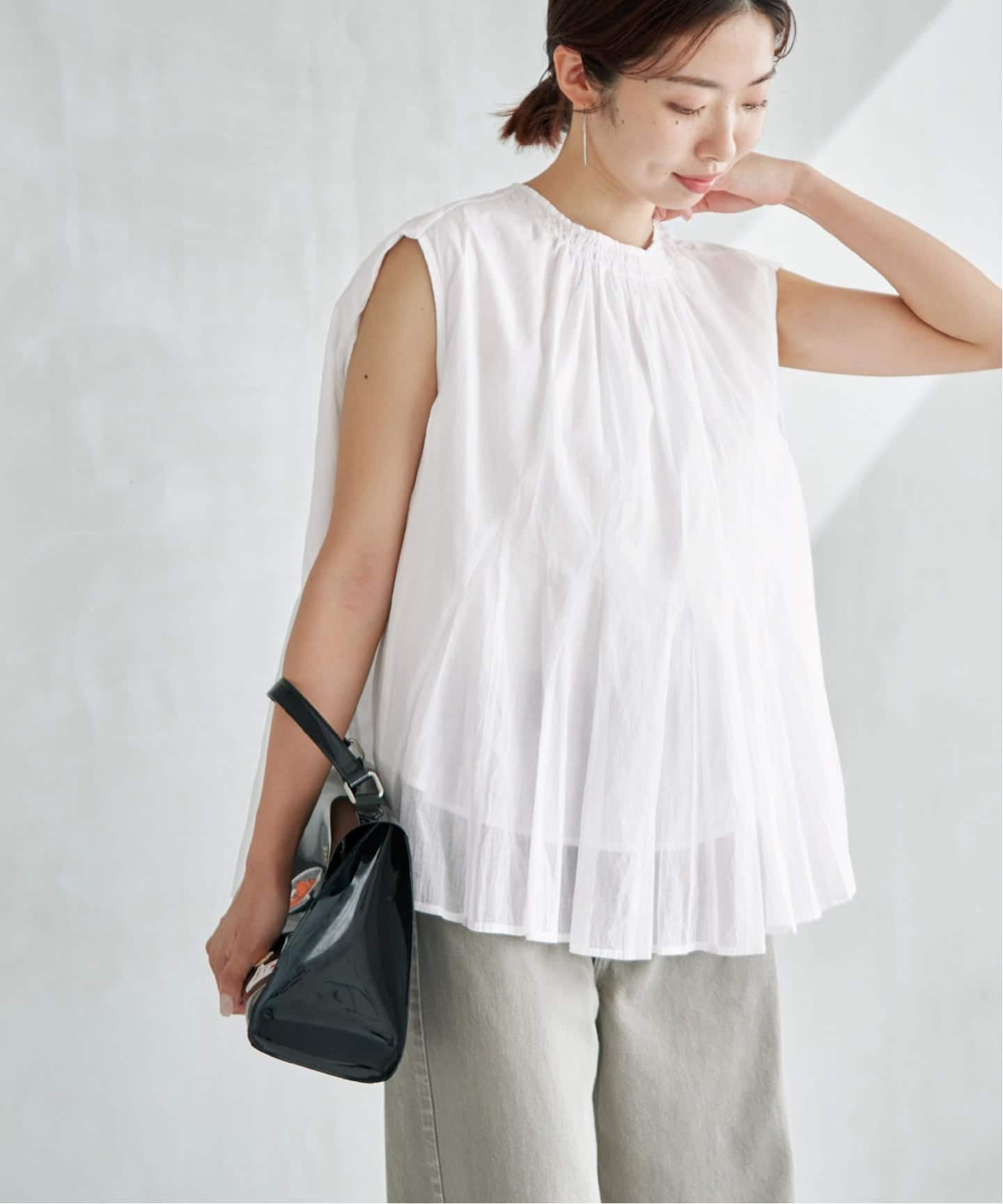 MARILYN MOON/マリリンムーン sheer cotton bl ブラウス 4263-104